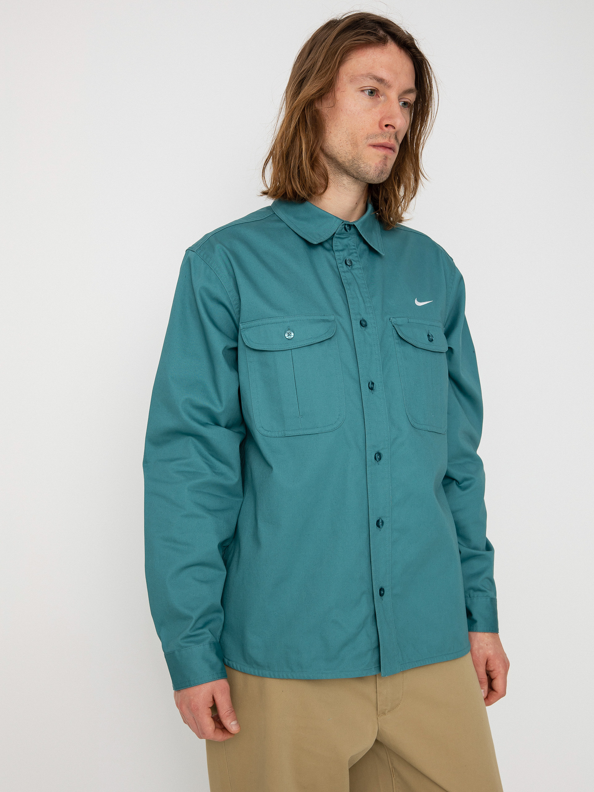 Košeľa Nike SB Tanglin Wvn (mineral teal)