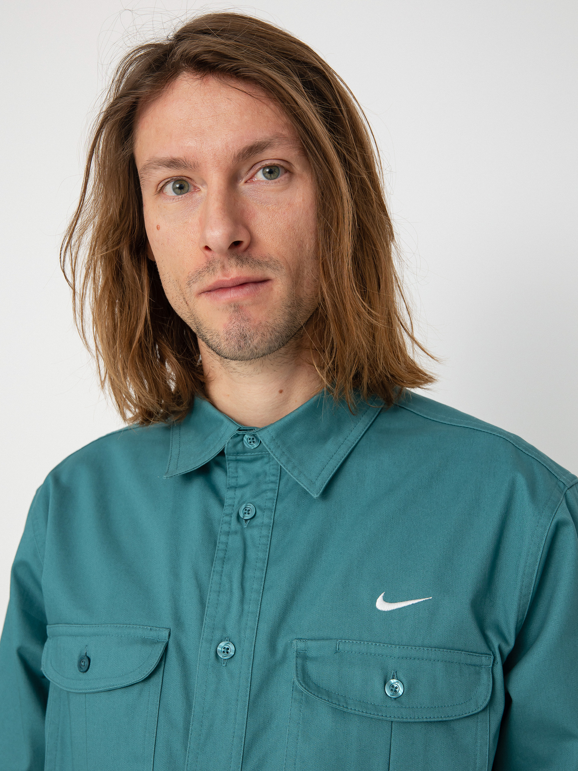 Košeľa Nike SB Tanglin Wvn (mineral teal)