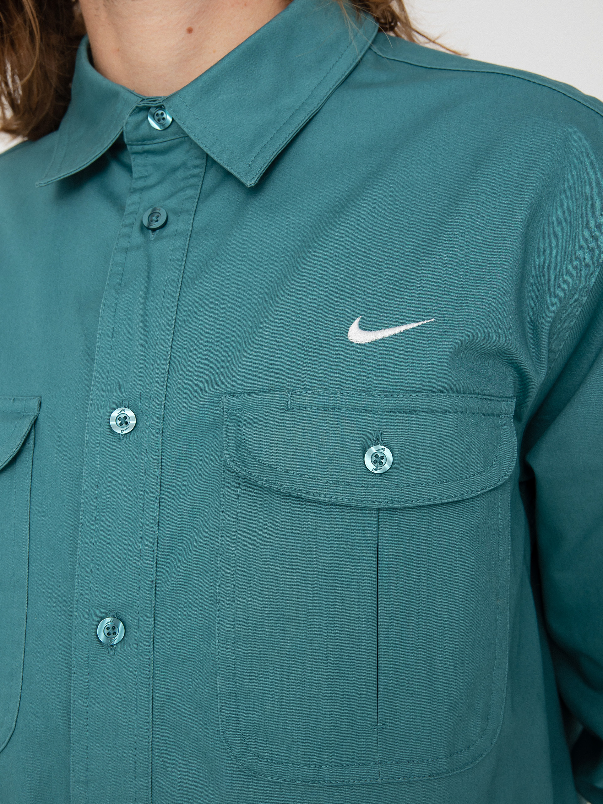 Košeľa Nike SB Tanglin Wvn (mineral teal)