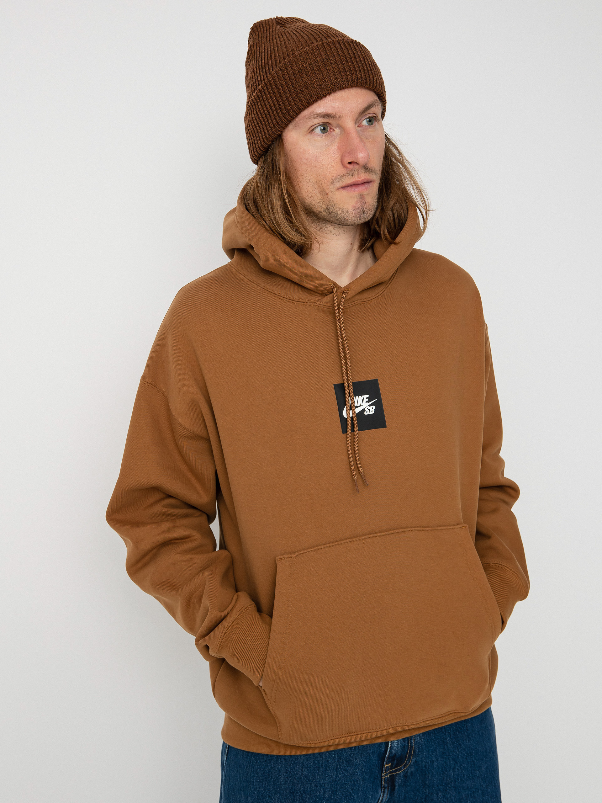 Mikina s kapucňou Nike SB Box Logo HD (ale brown)