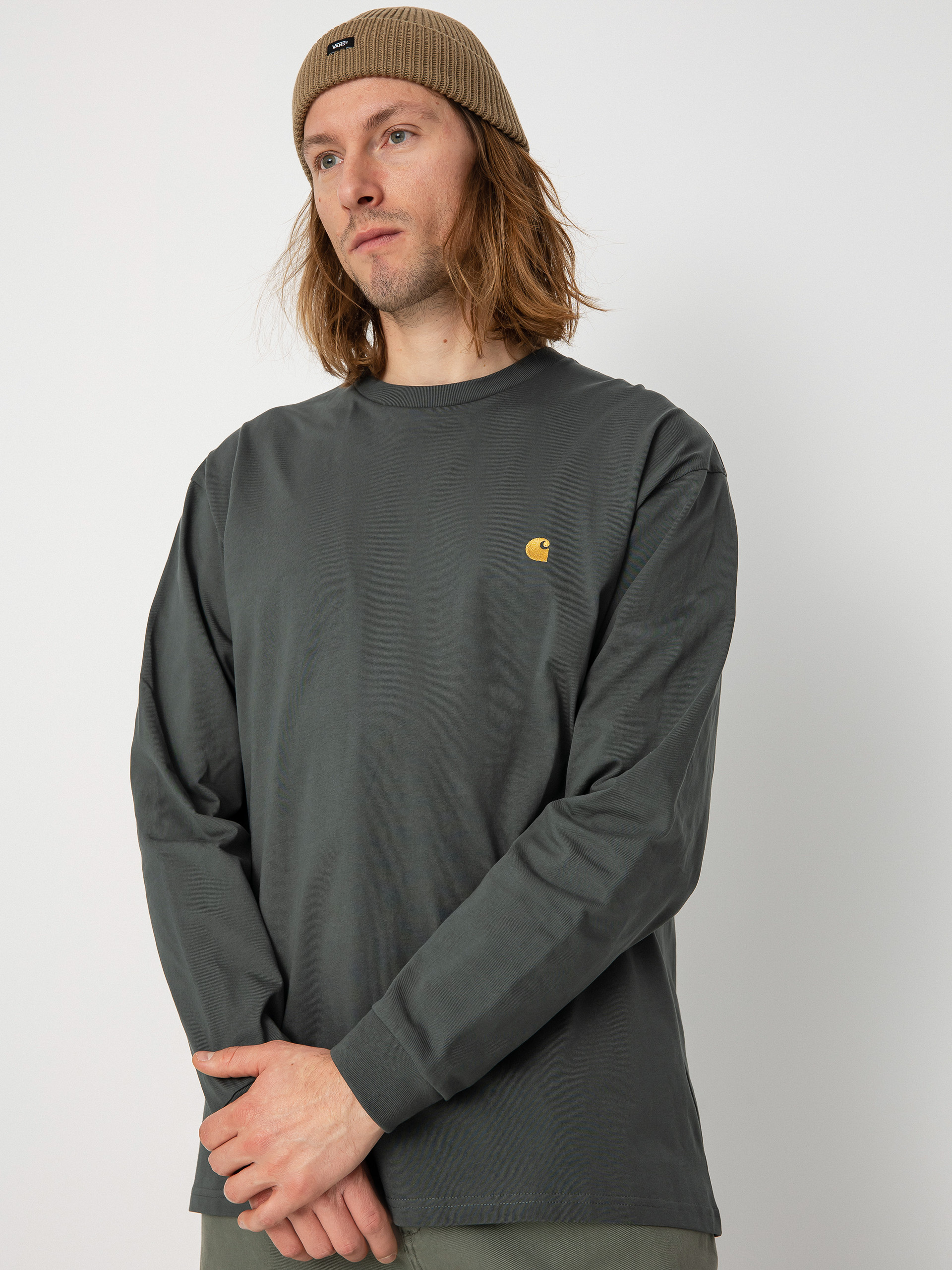 Triko Carhartt WIP Chase (jura/gold)