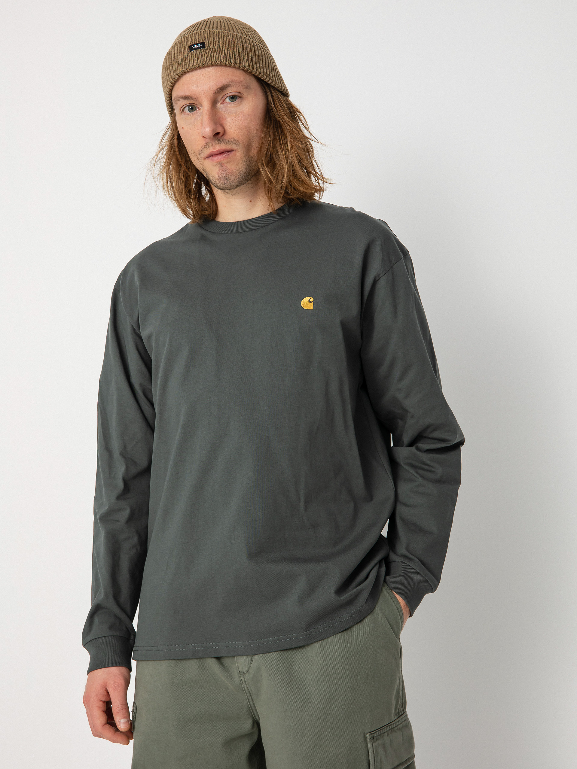 Triko Carhartt WIP Chase (jura/gold)