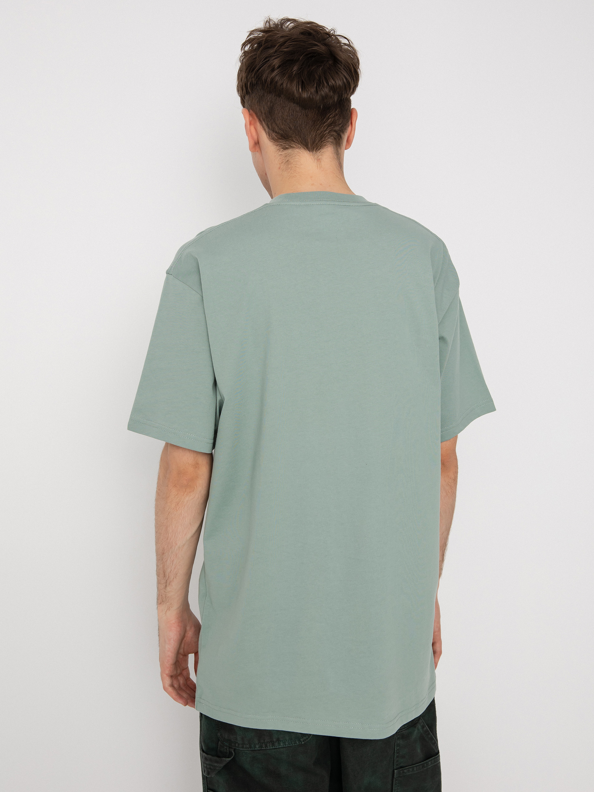 Tričko Vans Left Chest Logo (chinois green/black)