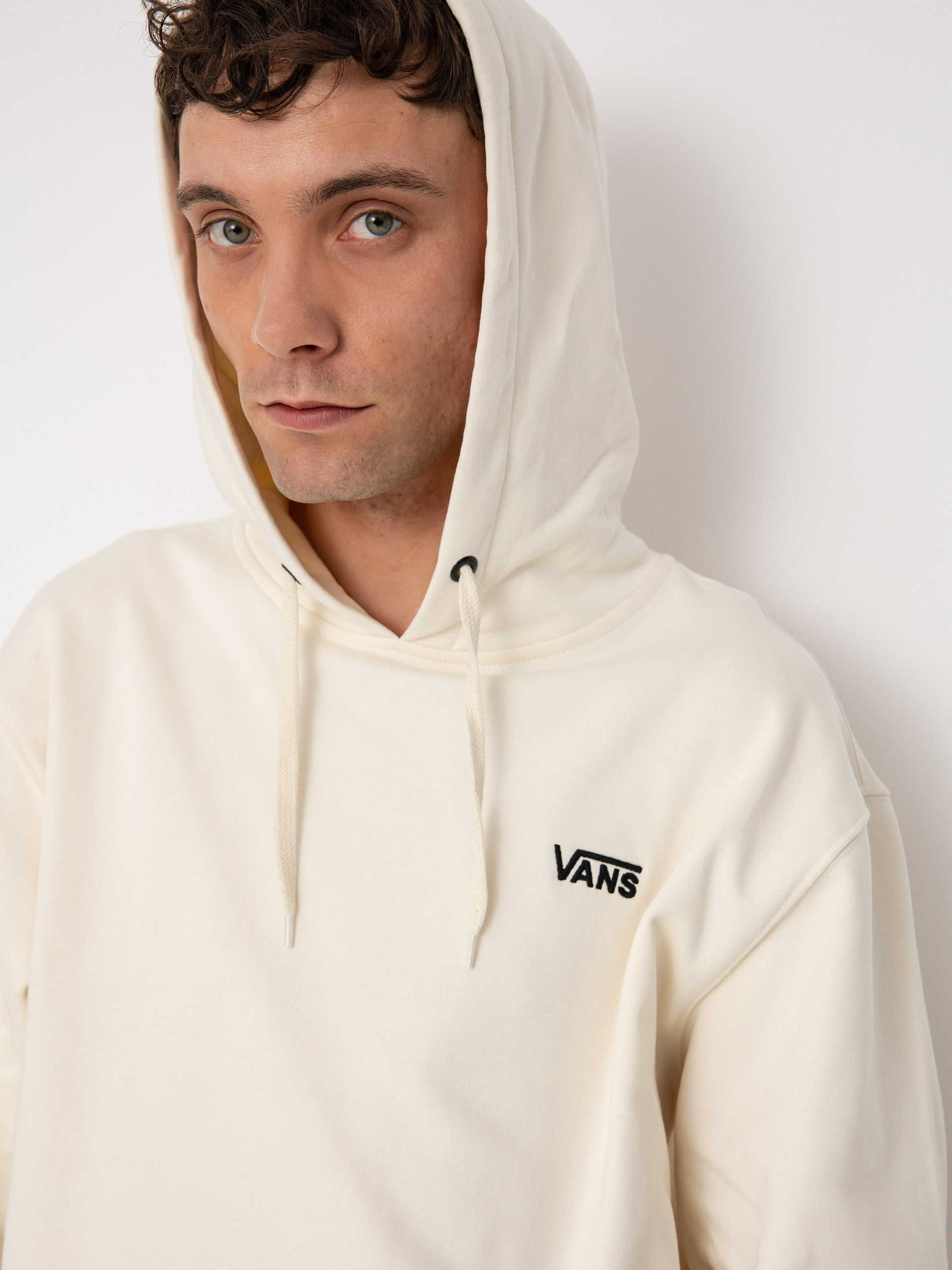 Mikina s kapucňou Vans Core Basic HD (antique white)