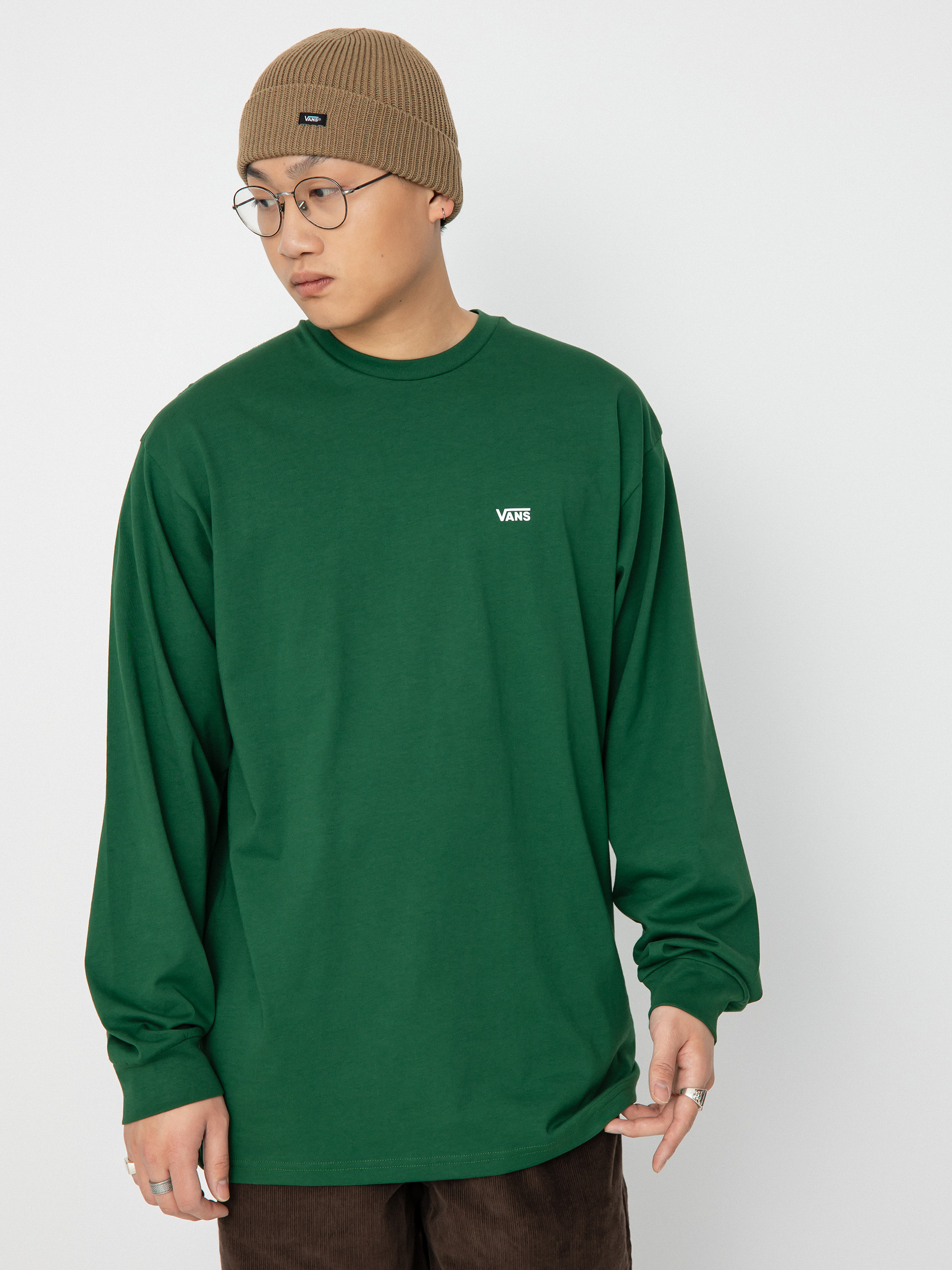 Triko Vans Left Chest Hit (eden/white)