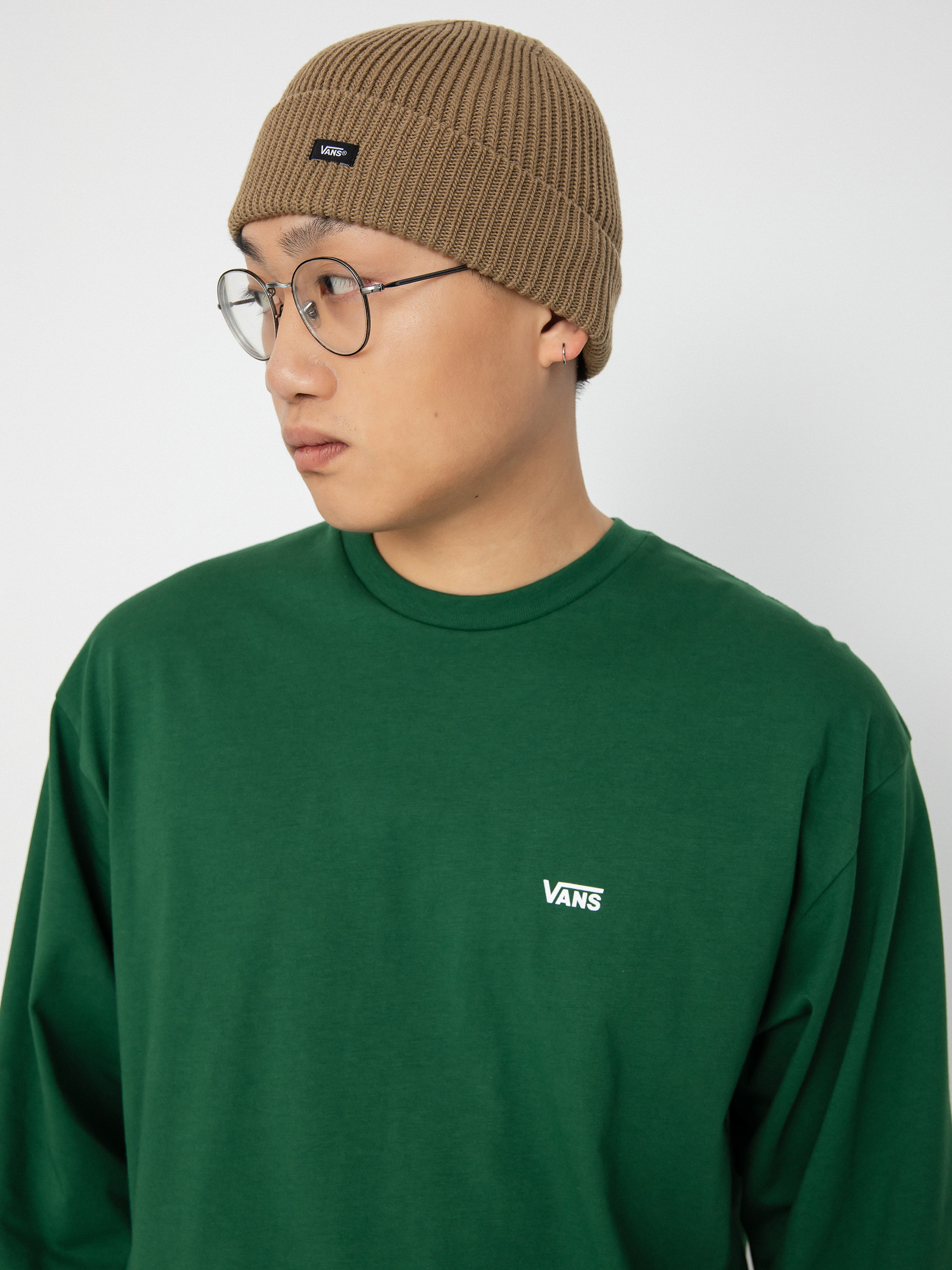 Triko Vans Left Chest Hit (eden/white)