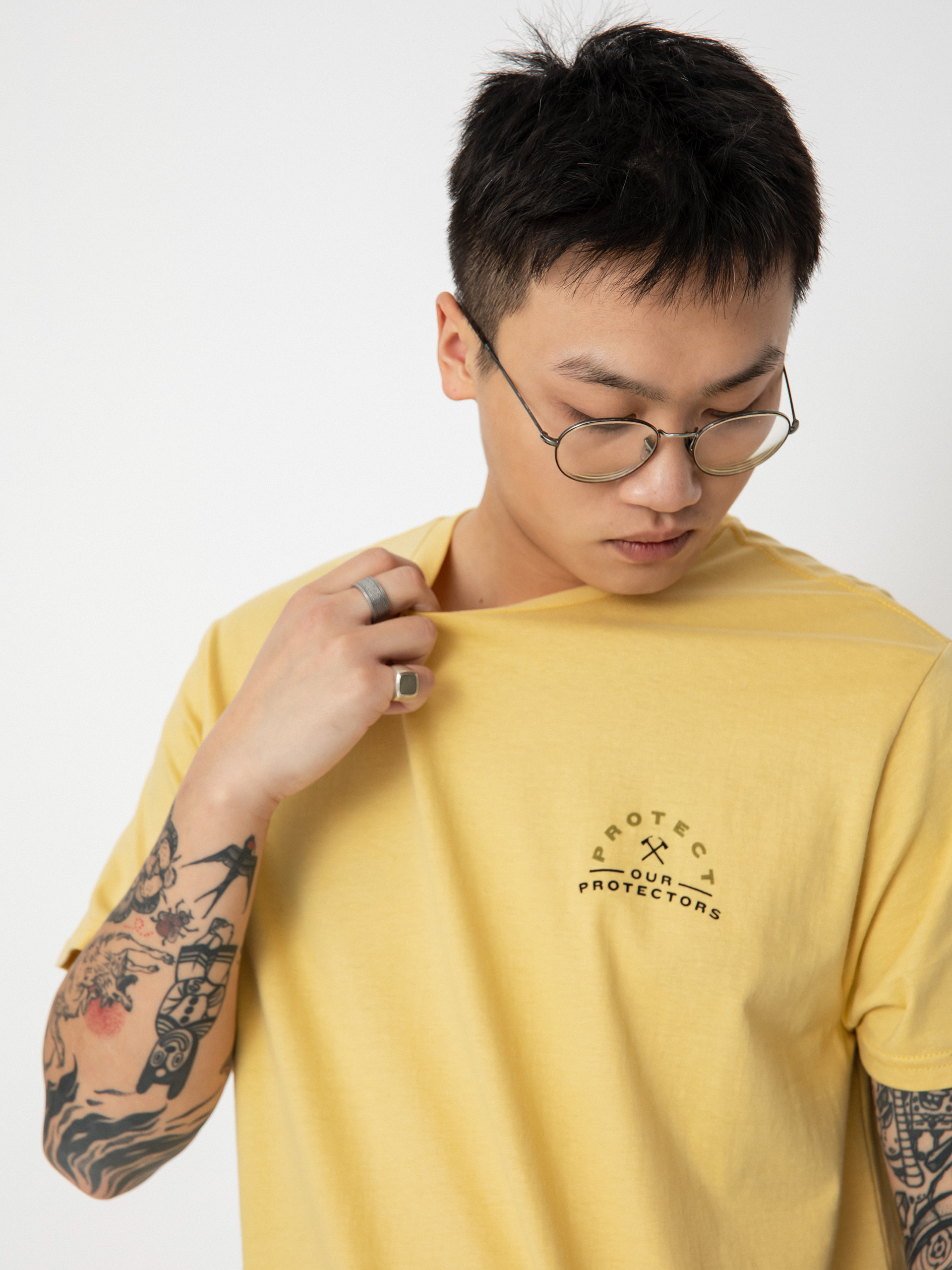 Tričko Brixton Coors Protector II (buff)