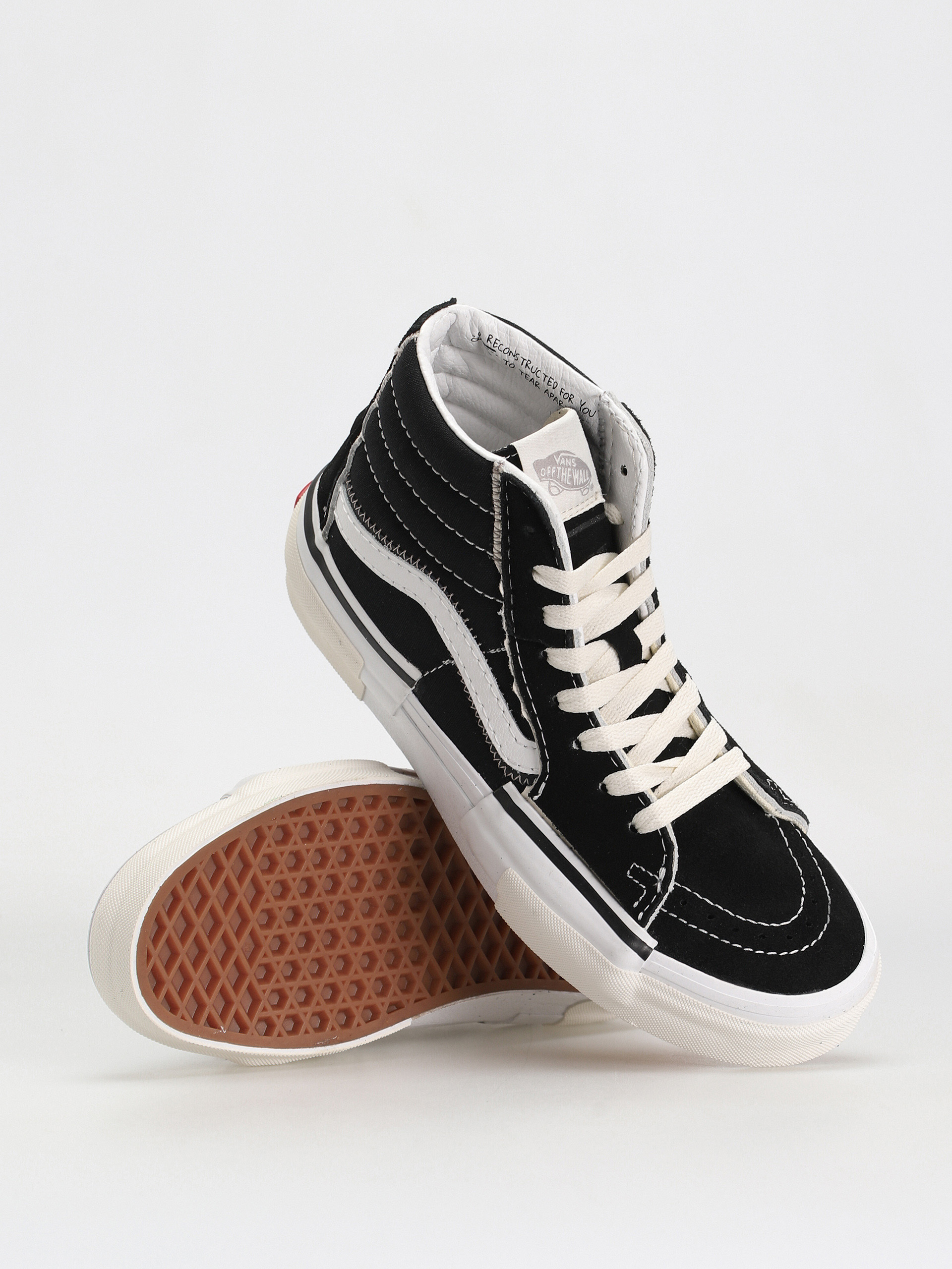 Topánky Vans Sk8 Hi Reconstruct (black/true white)