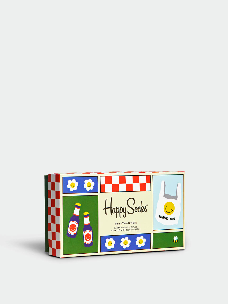 Ponožky Happy Socks 3 Pack Picnic Time Gift Set (beige)