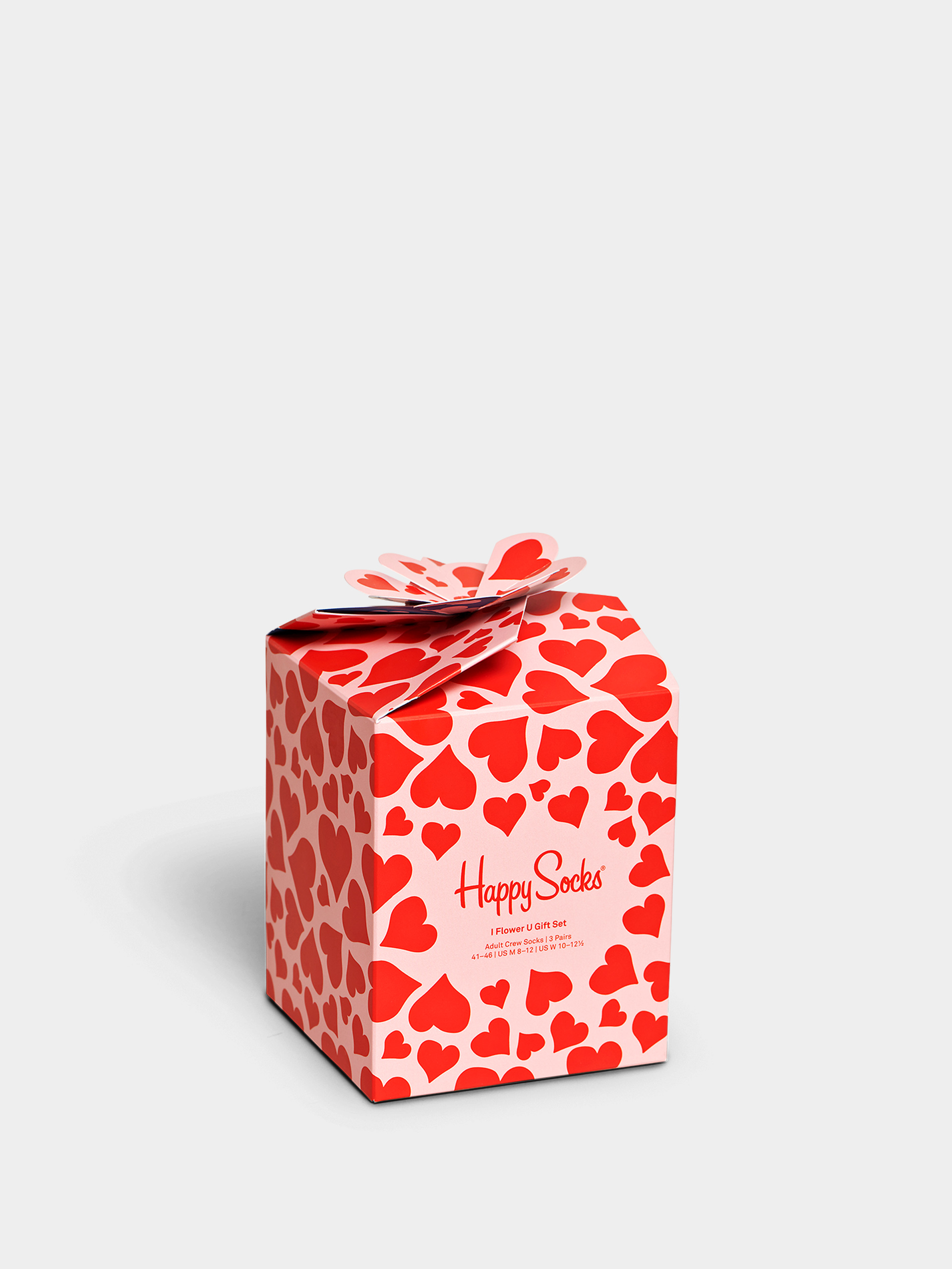 Ponožky Happy Socks 3 Pack I Flower U Gift Set (red)