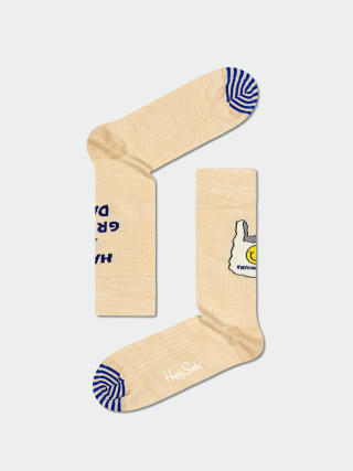 Ponožky Happy Socks Souvenir (beige)