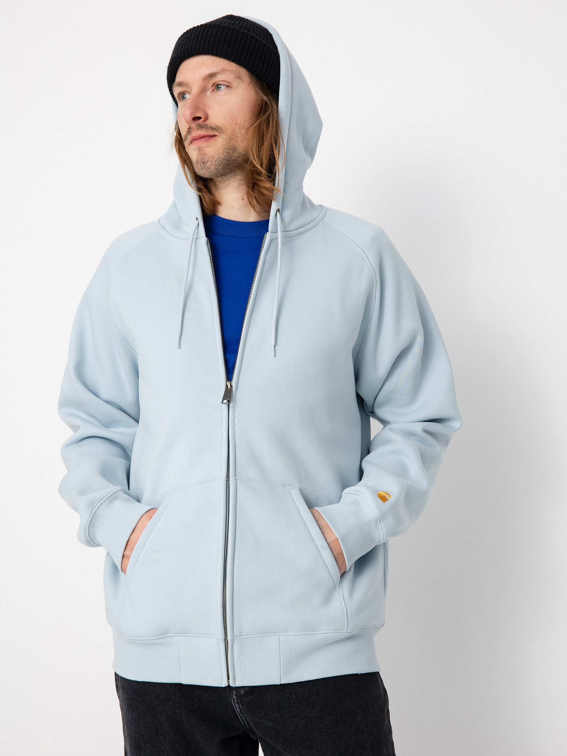 Mikina s kapucňou Carhartt WIP Chase ZHD (icarus/gold)