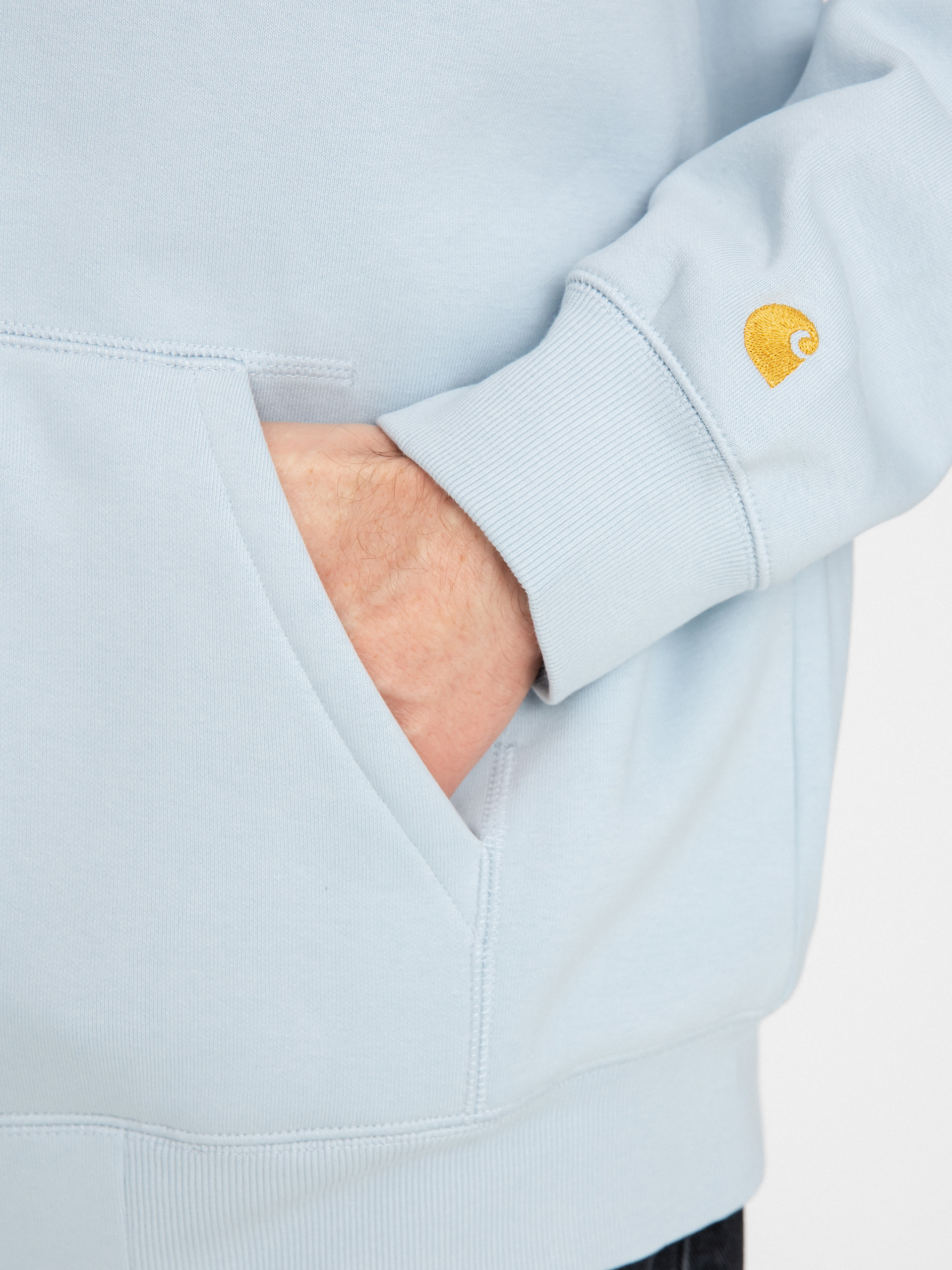 Mikina s kapucňou Carhartt WIP Chase ZHD (icarus/gold)