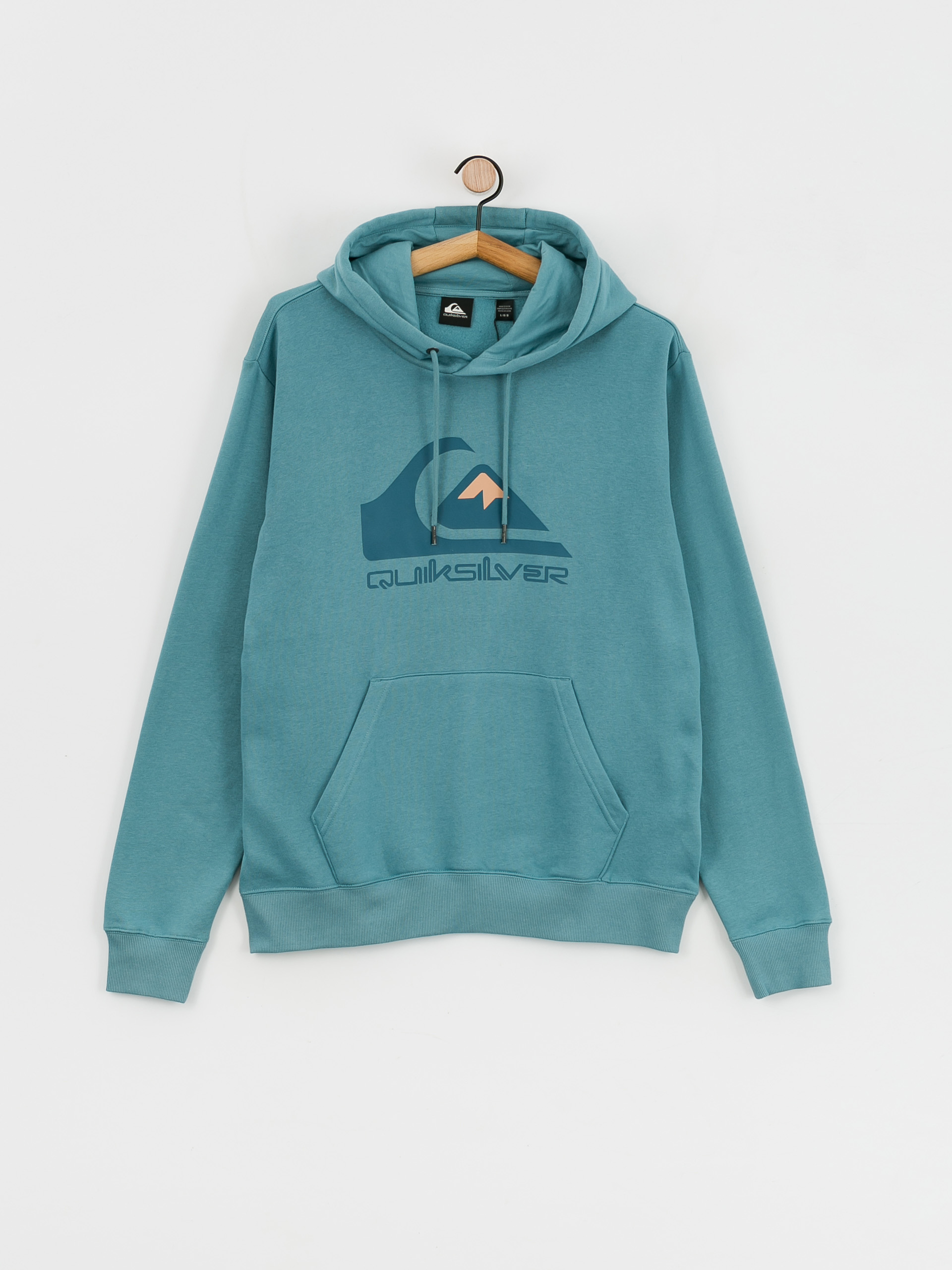 Mikina s kapucňou Quiksilver Big Logo HD (brittany blue)