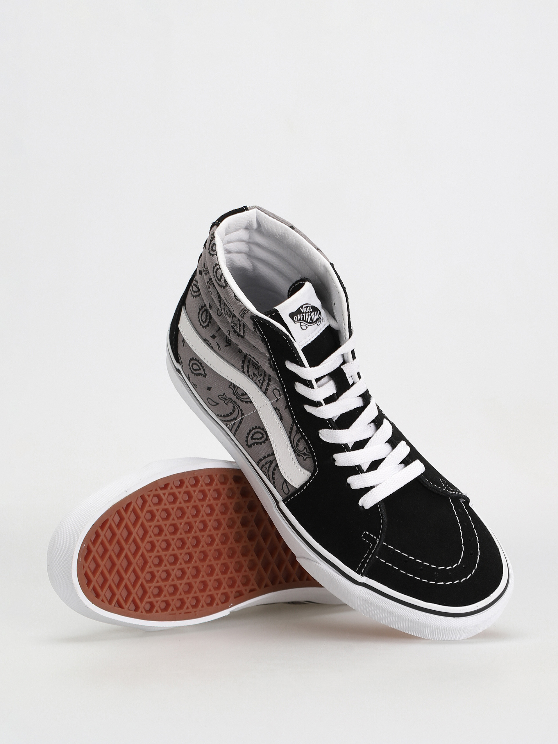 Topánky Vans Sk8 Hi (paisley gray/true white)