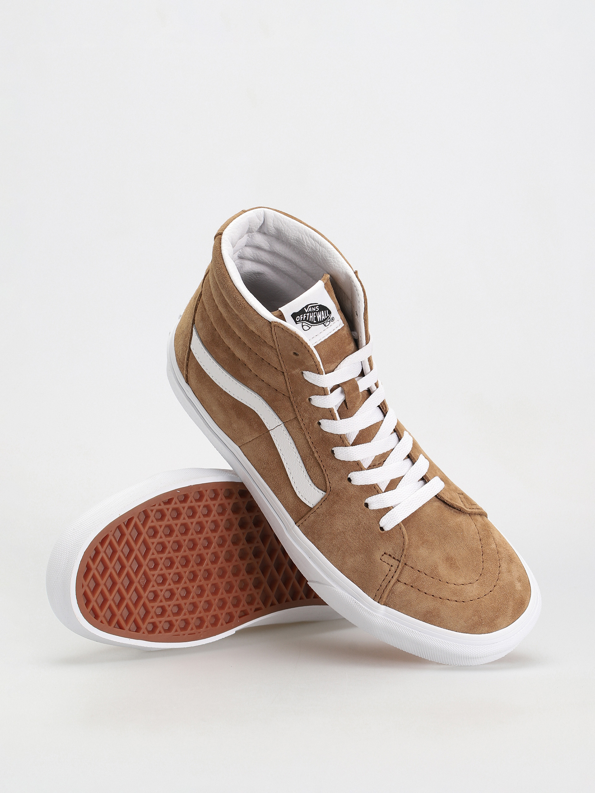 Topánky Vans Sk8 Hi (pig suede tobacco brown)