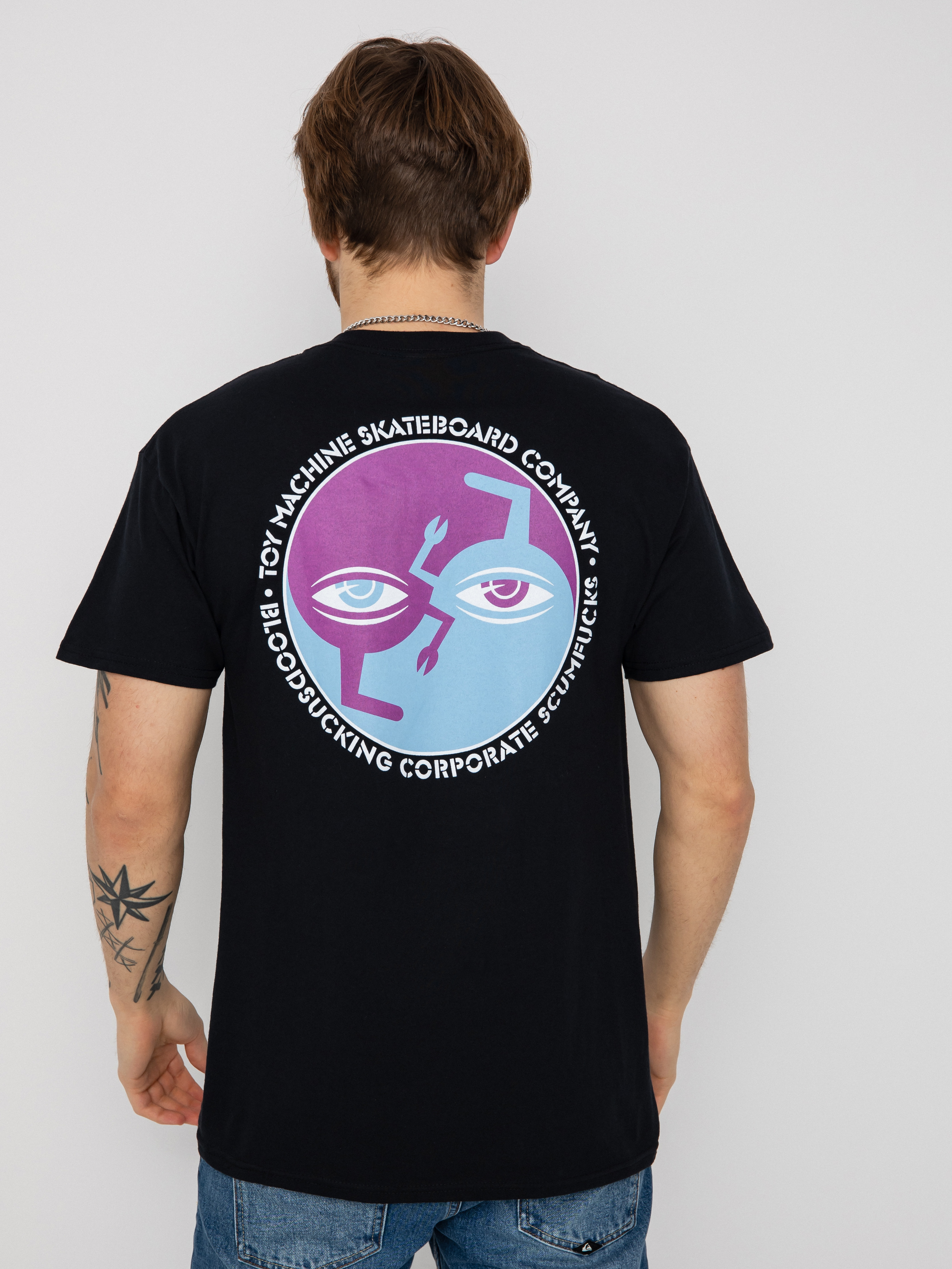 Tričko Toy Machine Ying Yang (black)