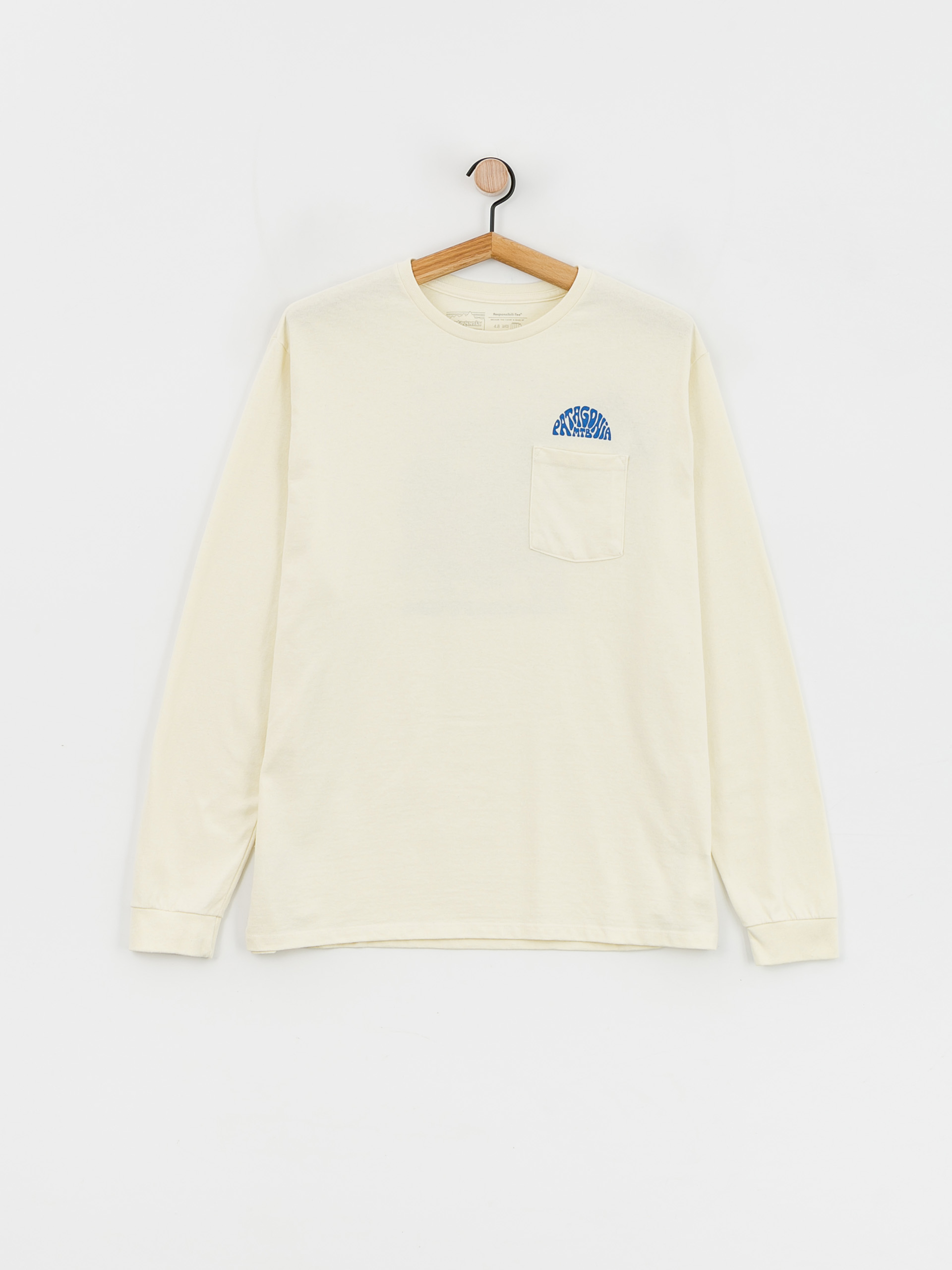 Triko Patagonia Maintain Momentum Pocket Responsibili (birch white)