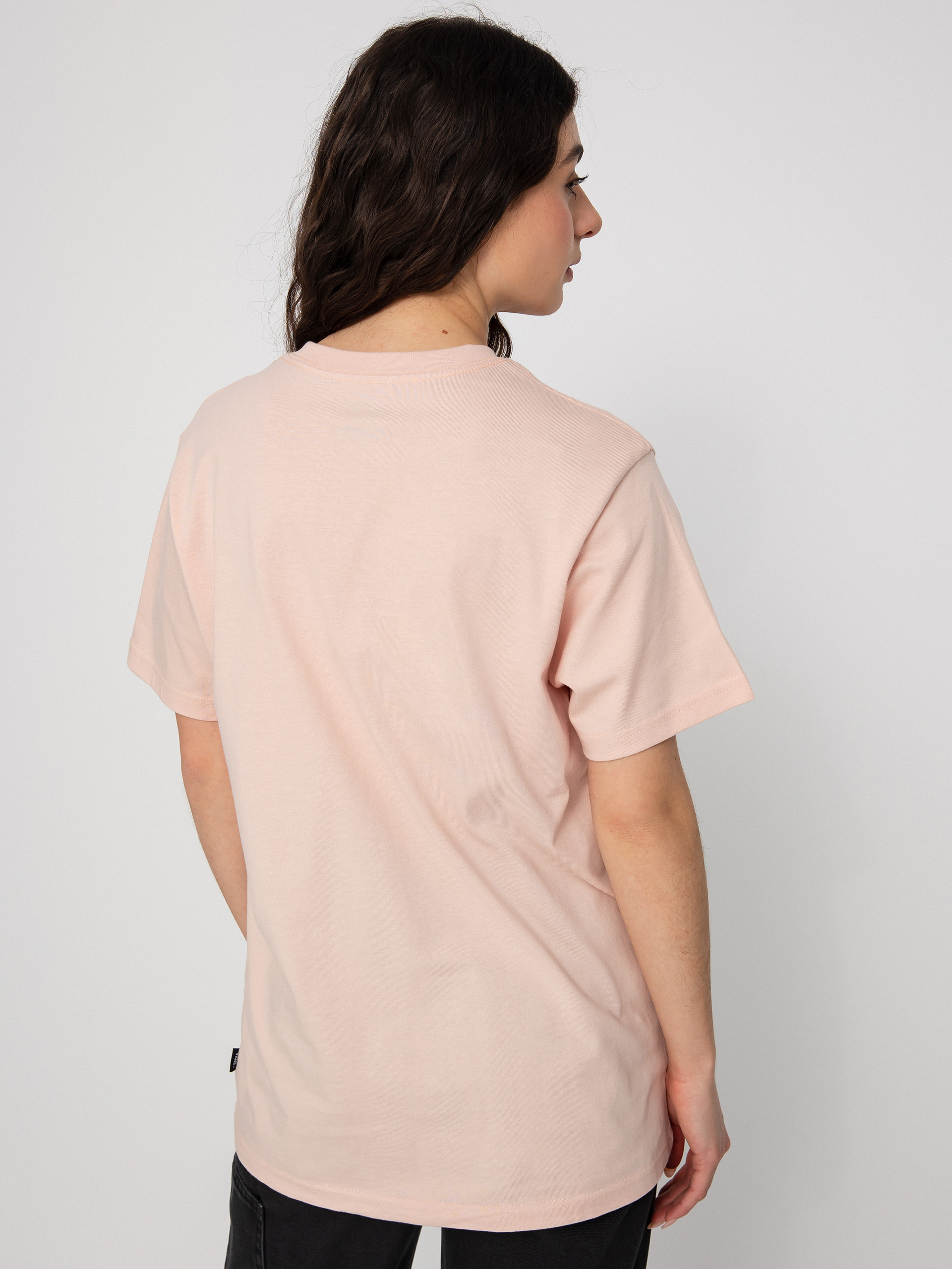 Tričko Vans Left Chest Logo Wmn (rose smoke)