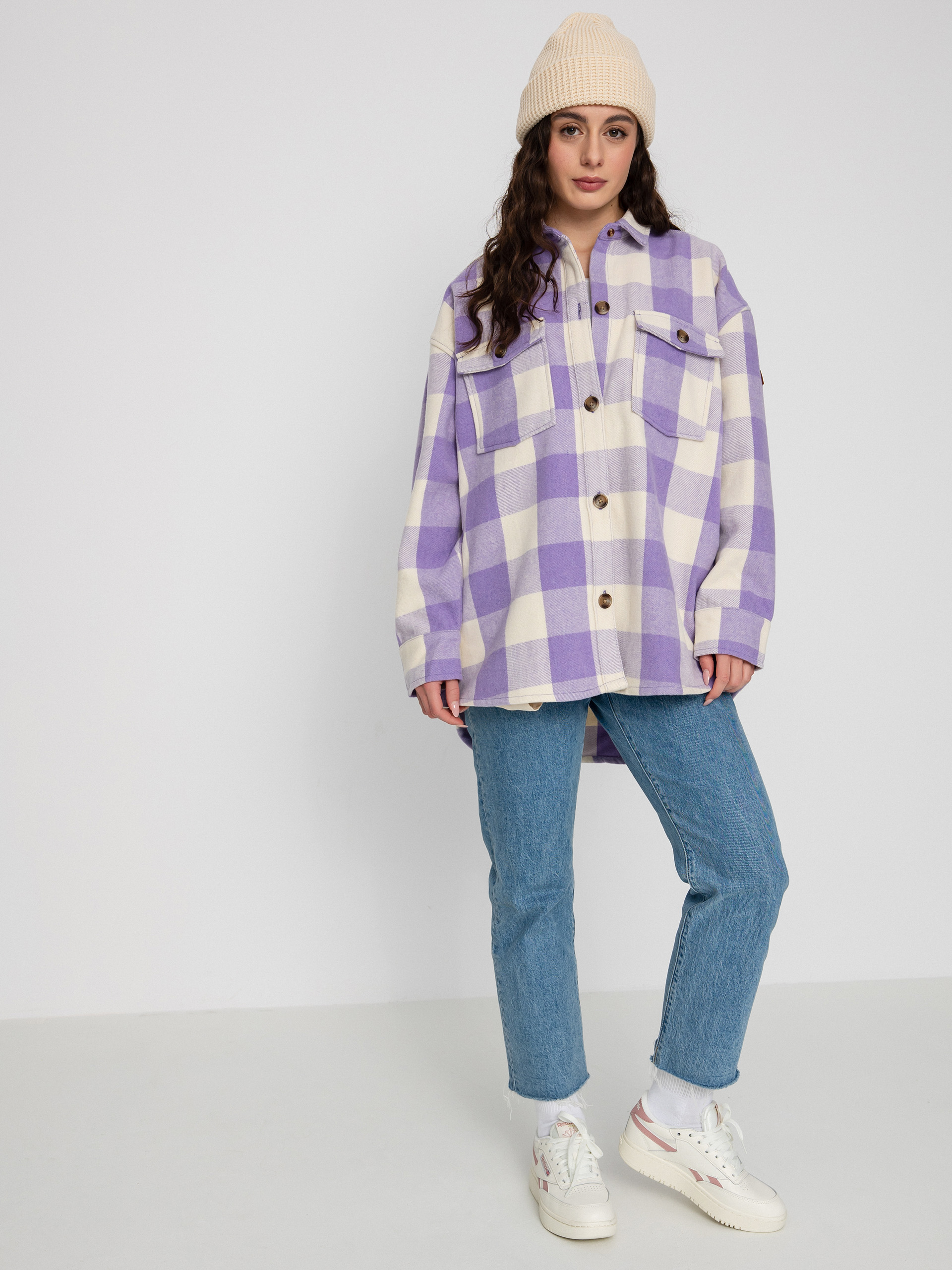 Košeľa Roxy Check The Swell Wmn (tapioca paradiso plaid)