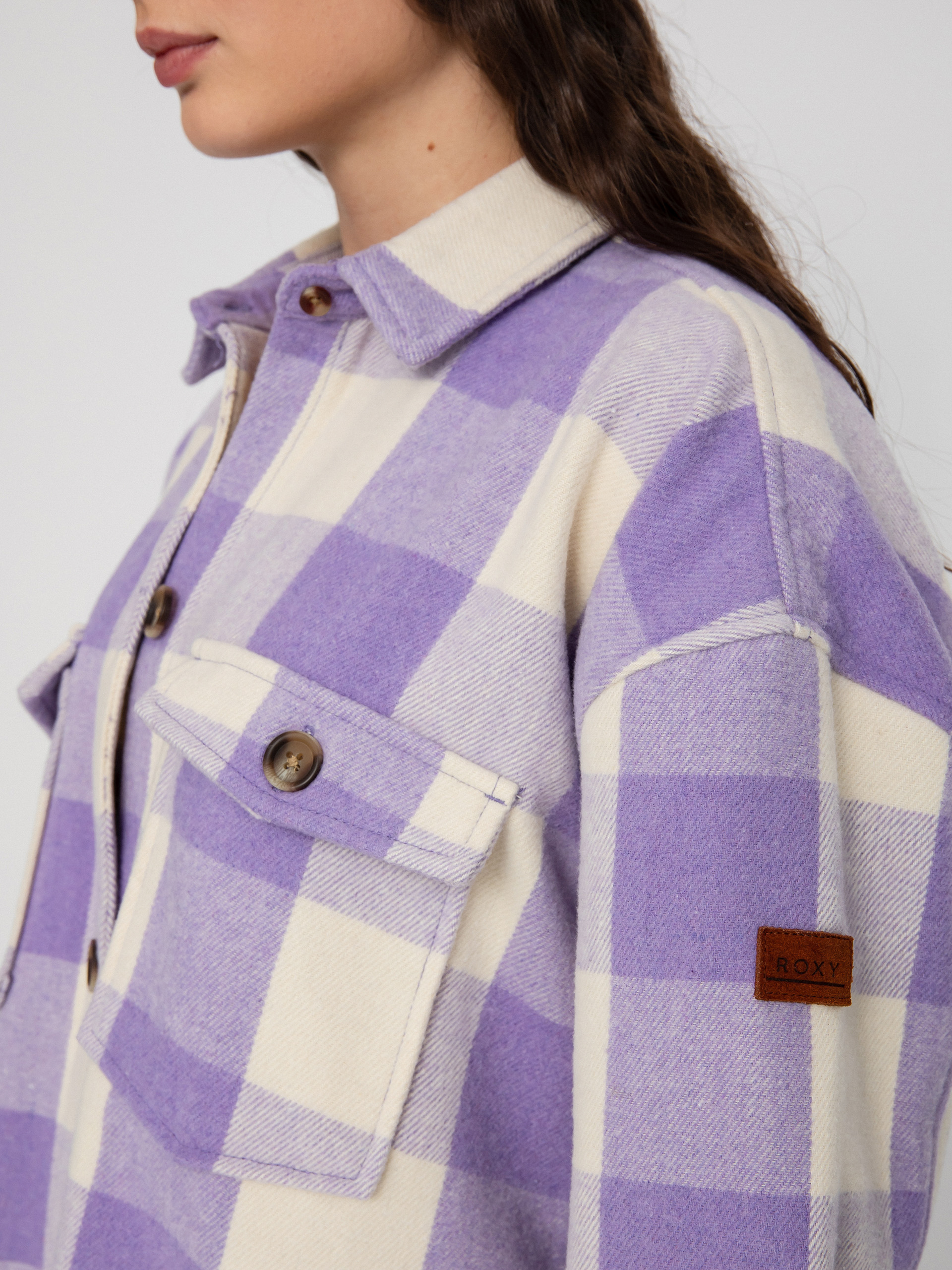 Košeľa Roxy Check The Swell Wmn (tapioca paradiso plaid)