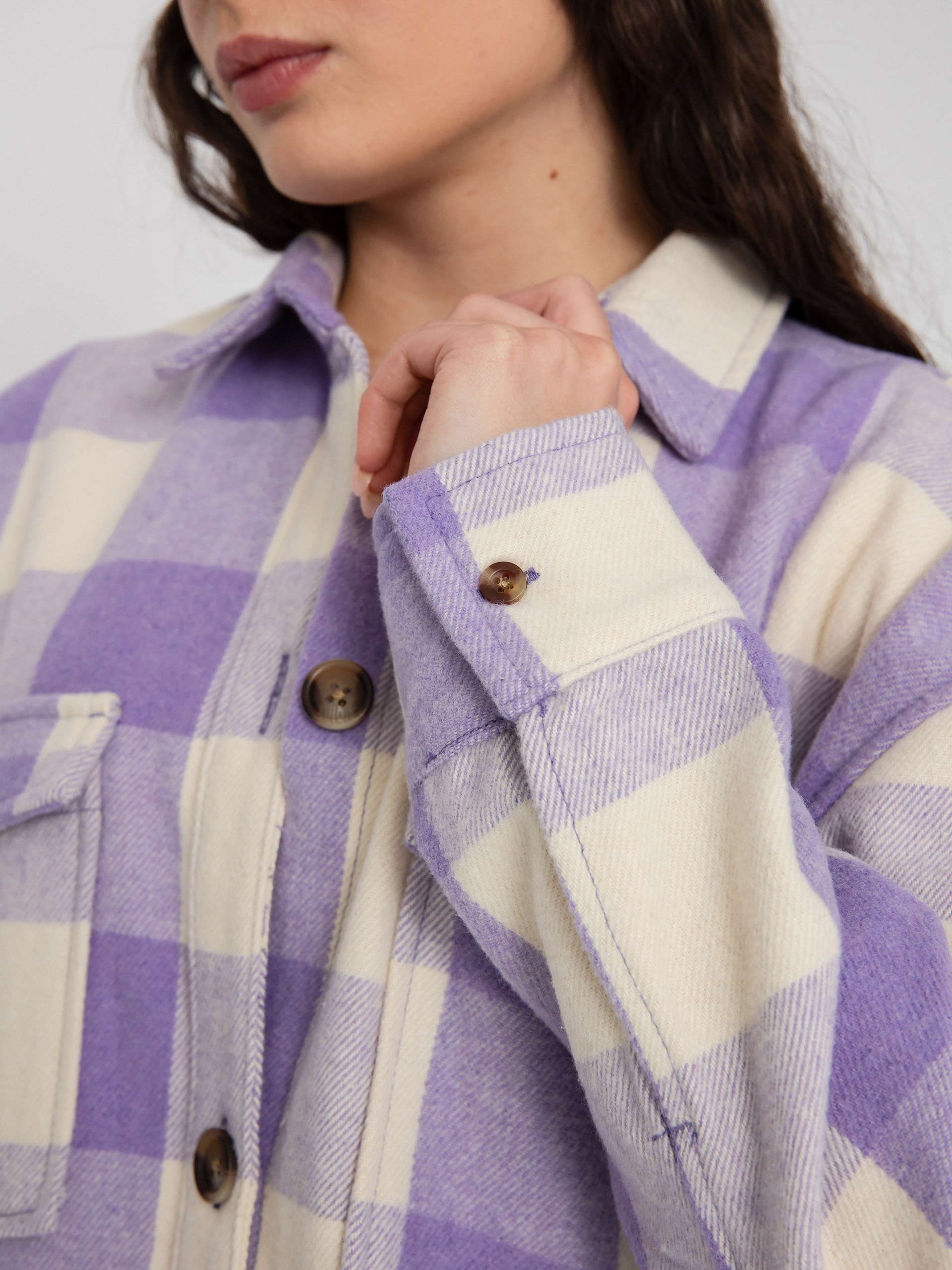 Košeľa Roxy Check The Swell Wmn (tapioca paradiso plaid)