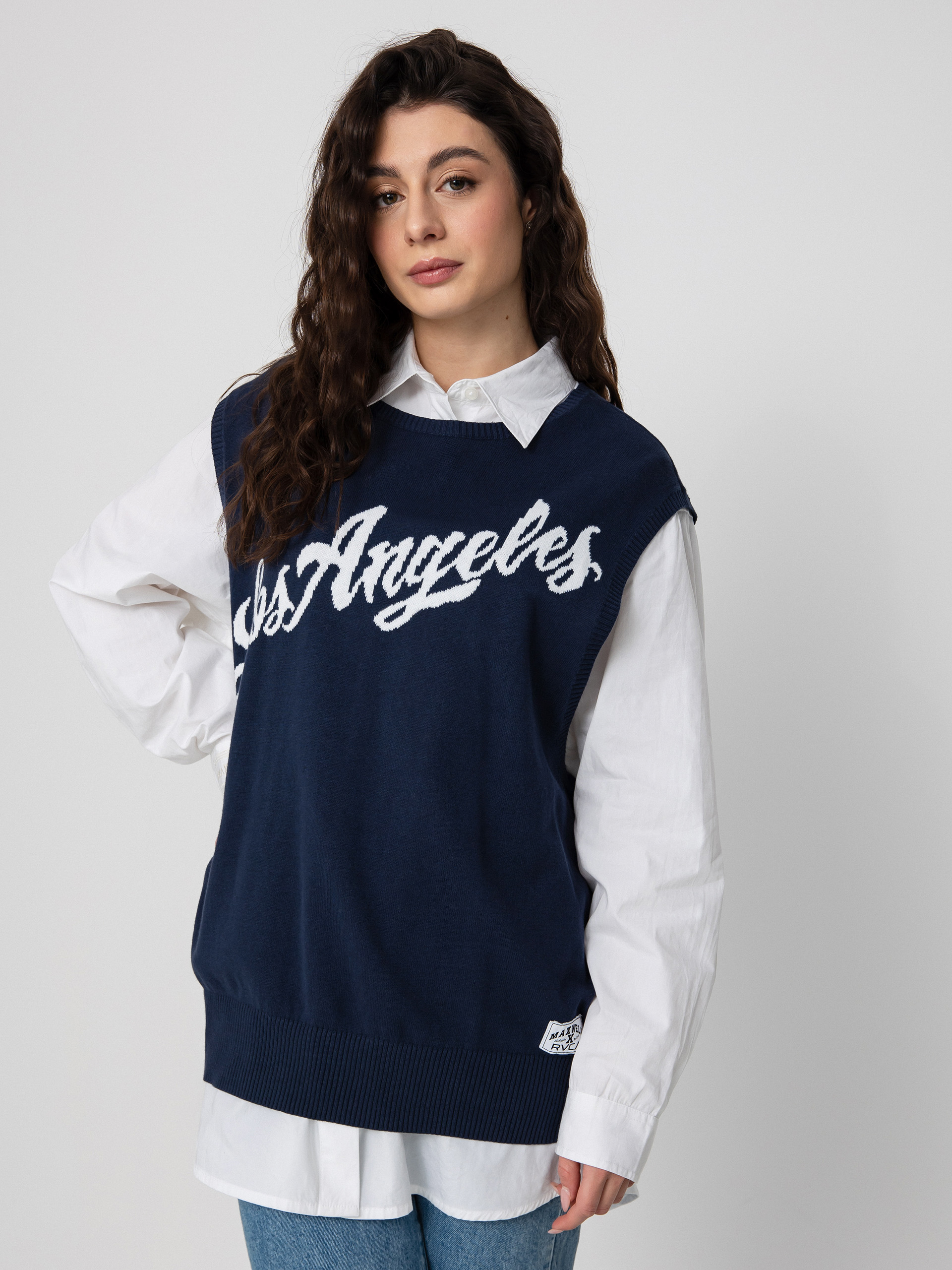 Sveter RVCA Hometown Sweater Ves Wmn (moody blue)