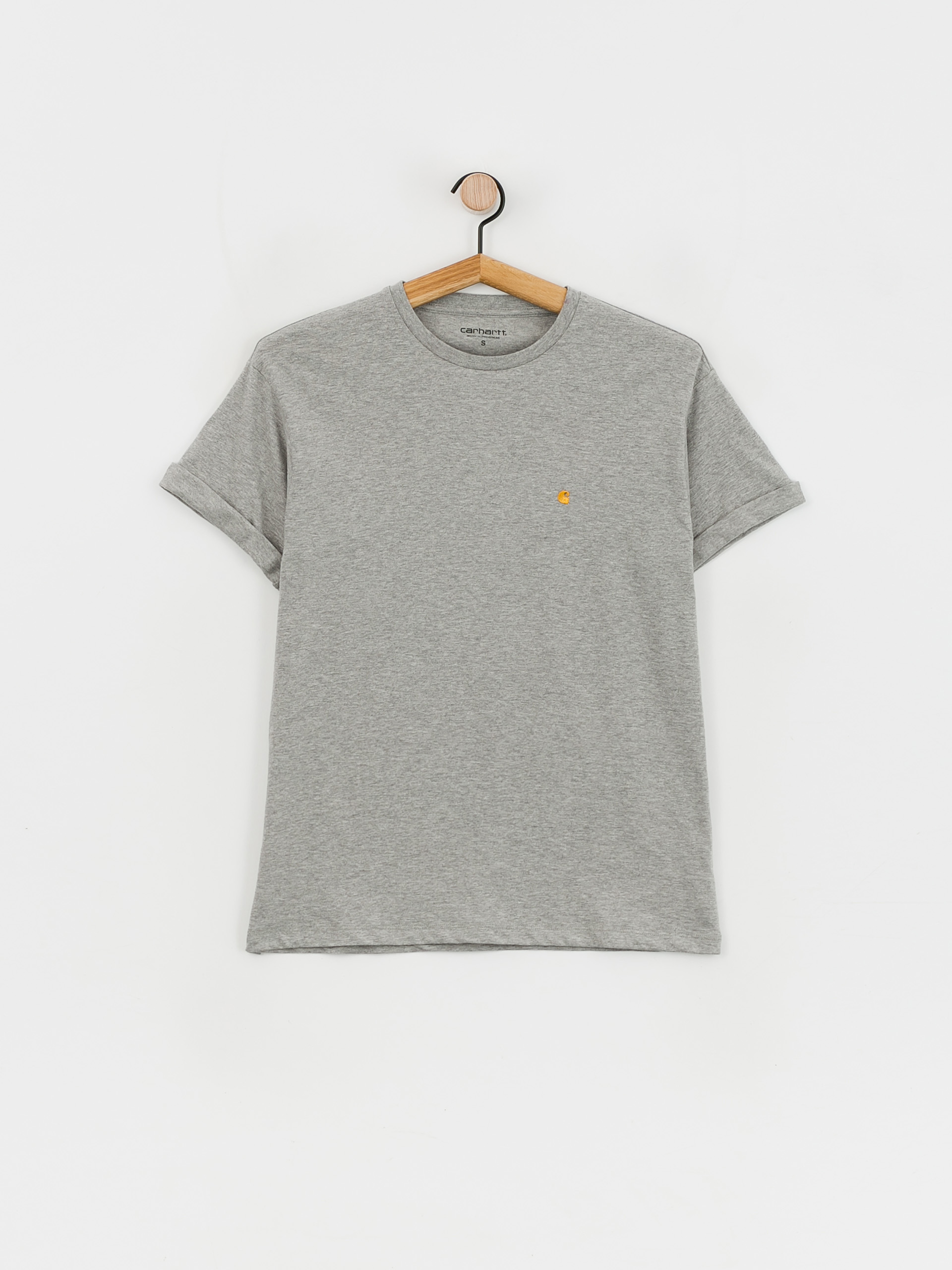 Tričko Carhartt WIP Chase Wmn (grey heather/gold)