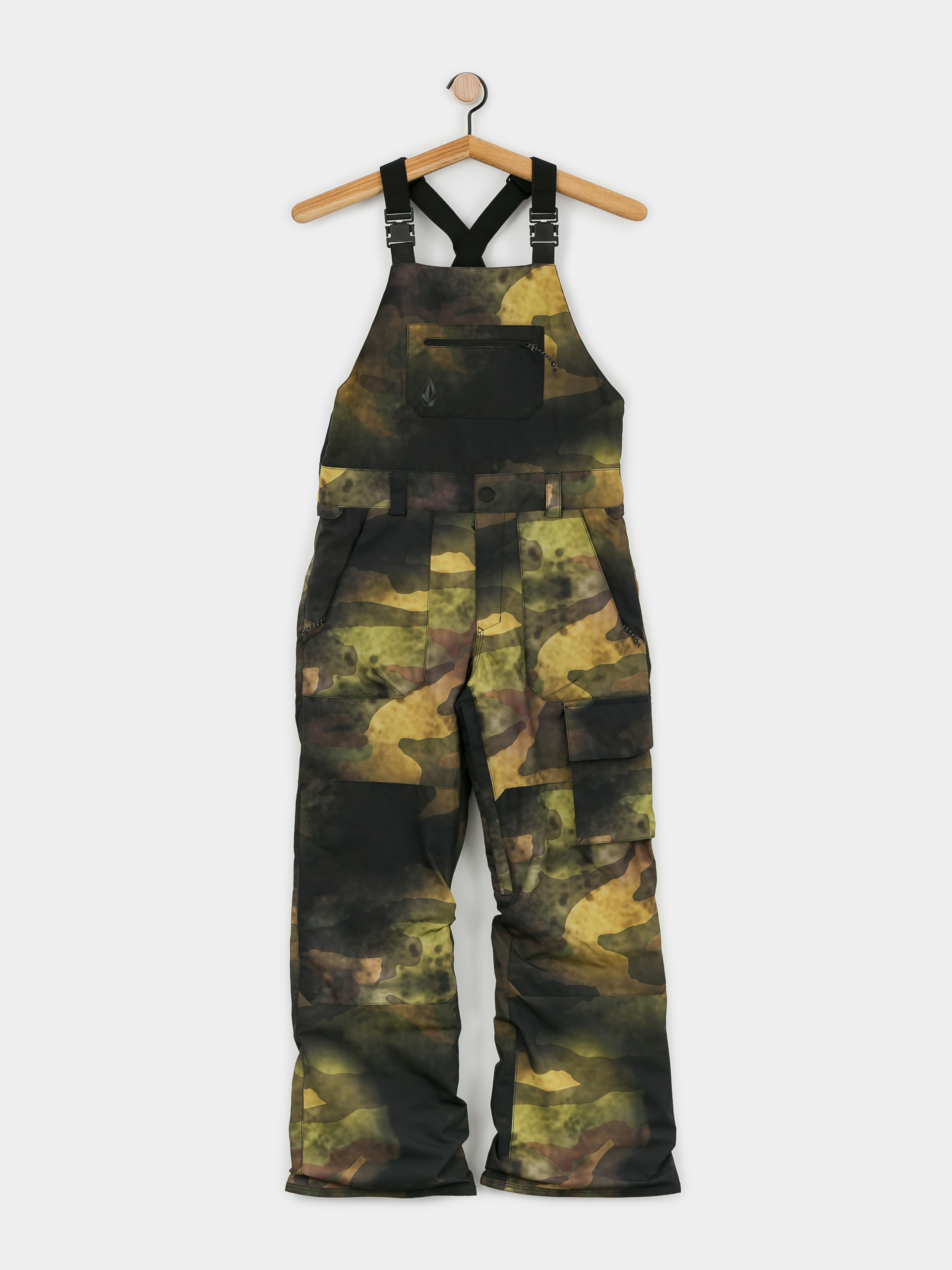 Snowboardové nohavice Volcom Barkley Ins Bib Overall JR (camouflage)