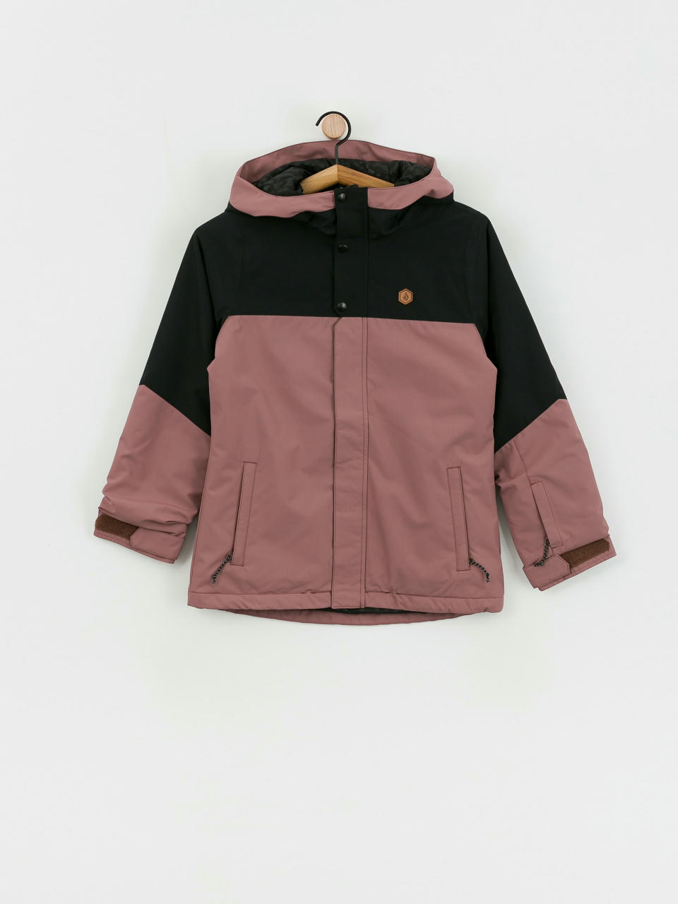 Snowboardová bunda Volcom Sass'N'Frass Ins JR (rosewood)