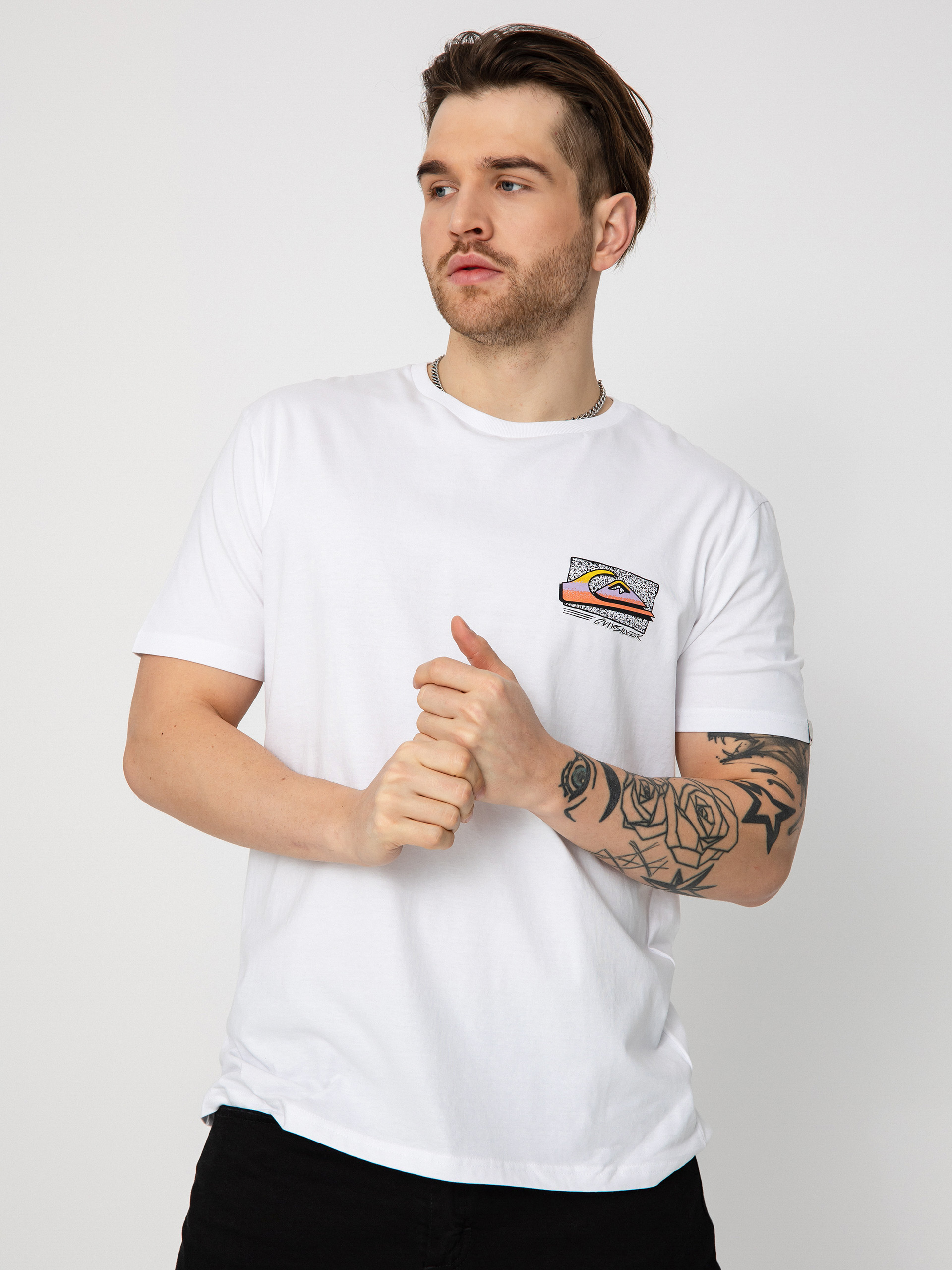 Tričko Quiksilver Retro Fade (white)