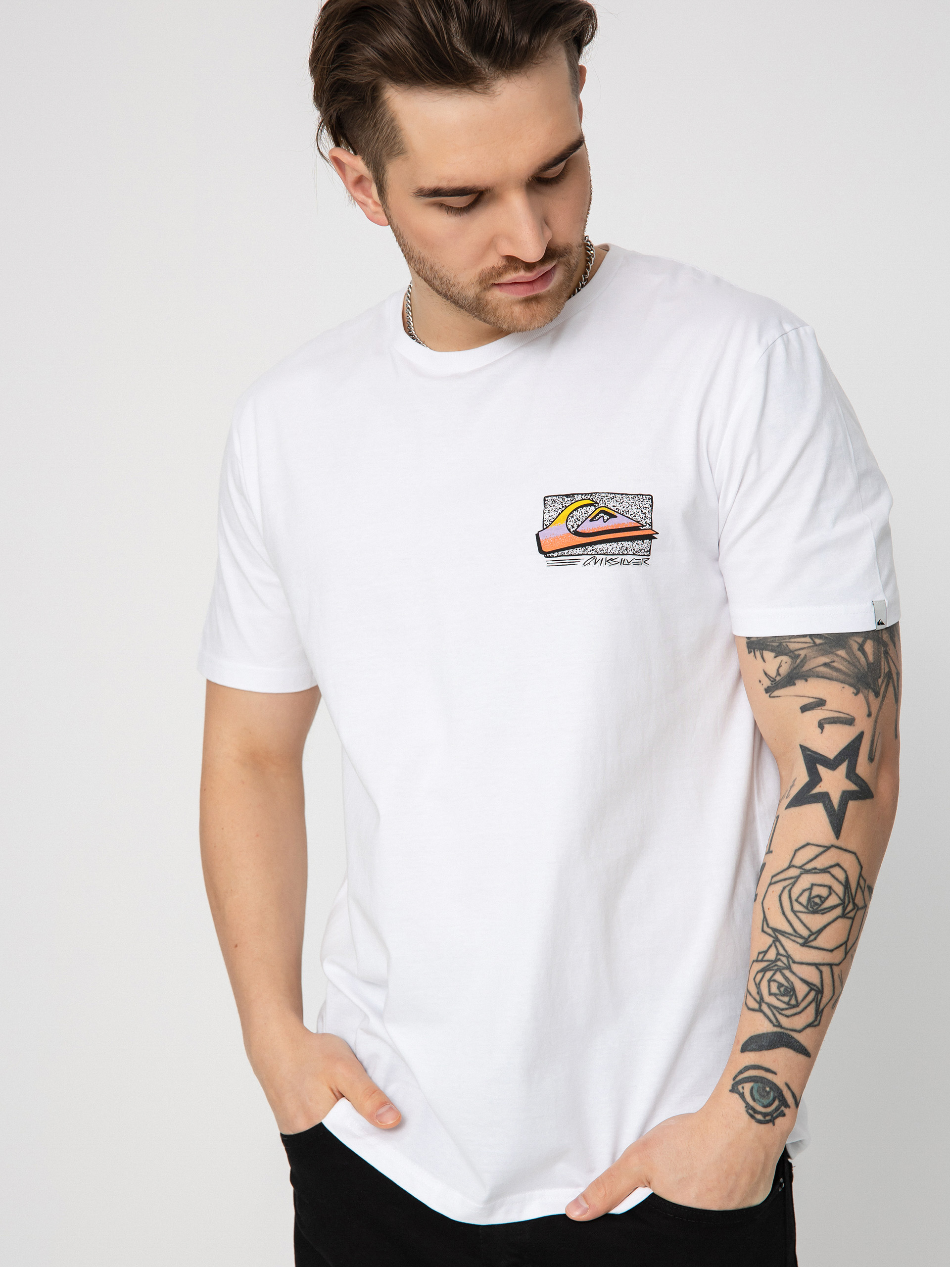 Tričko Quiksilver Retro Fade (white)