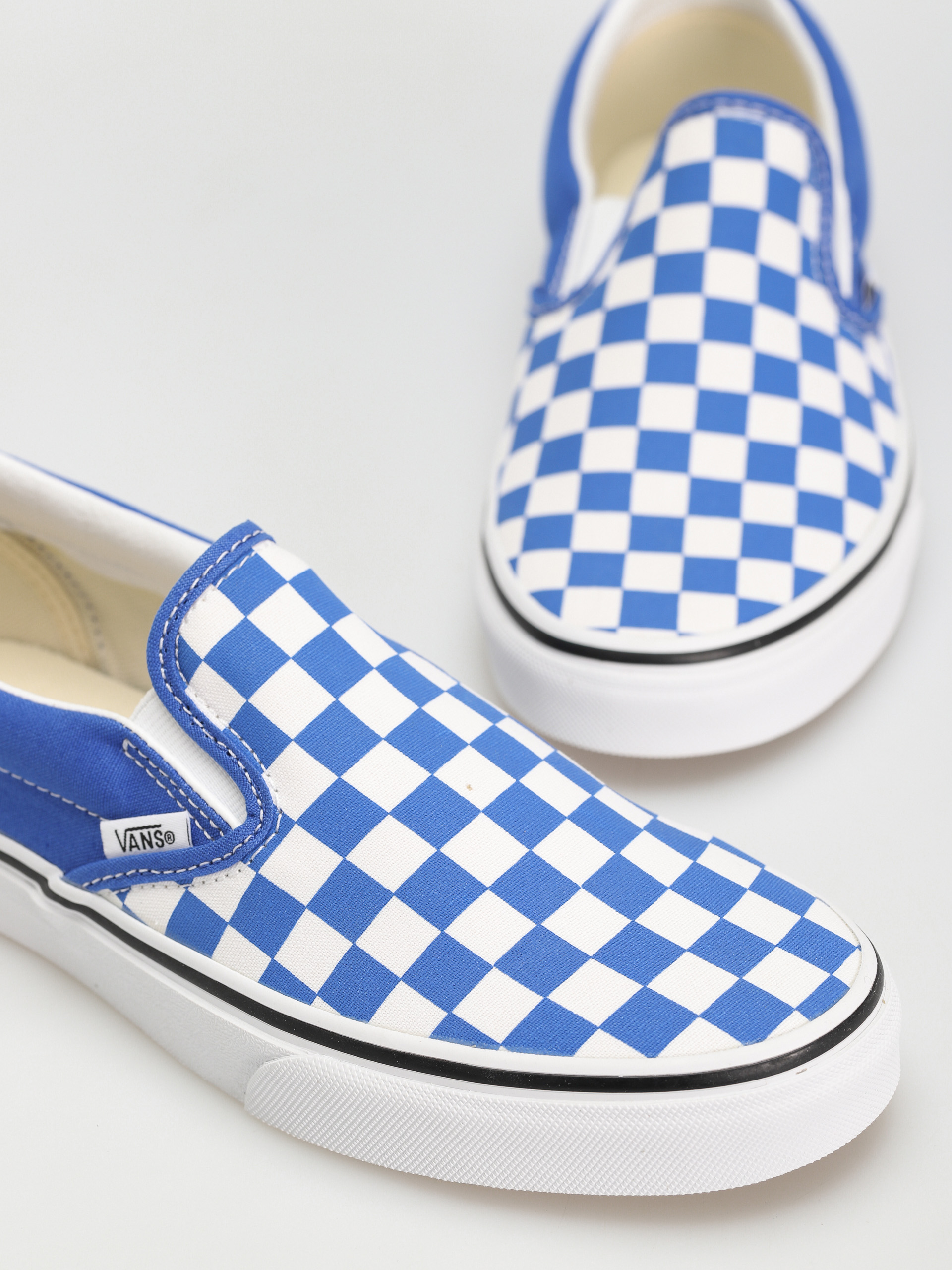 Topánky Vans Classic Slip On (color theory checkerboard dazzling blue)