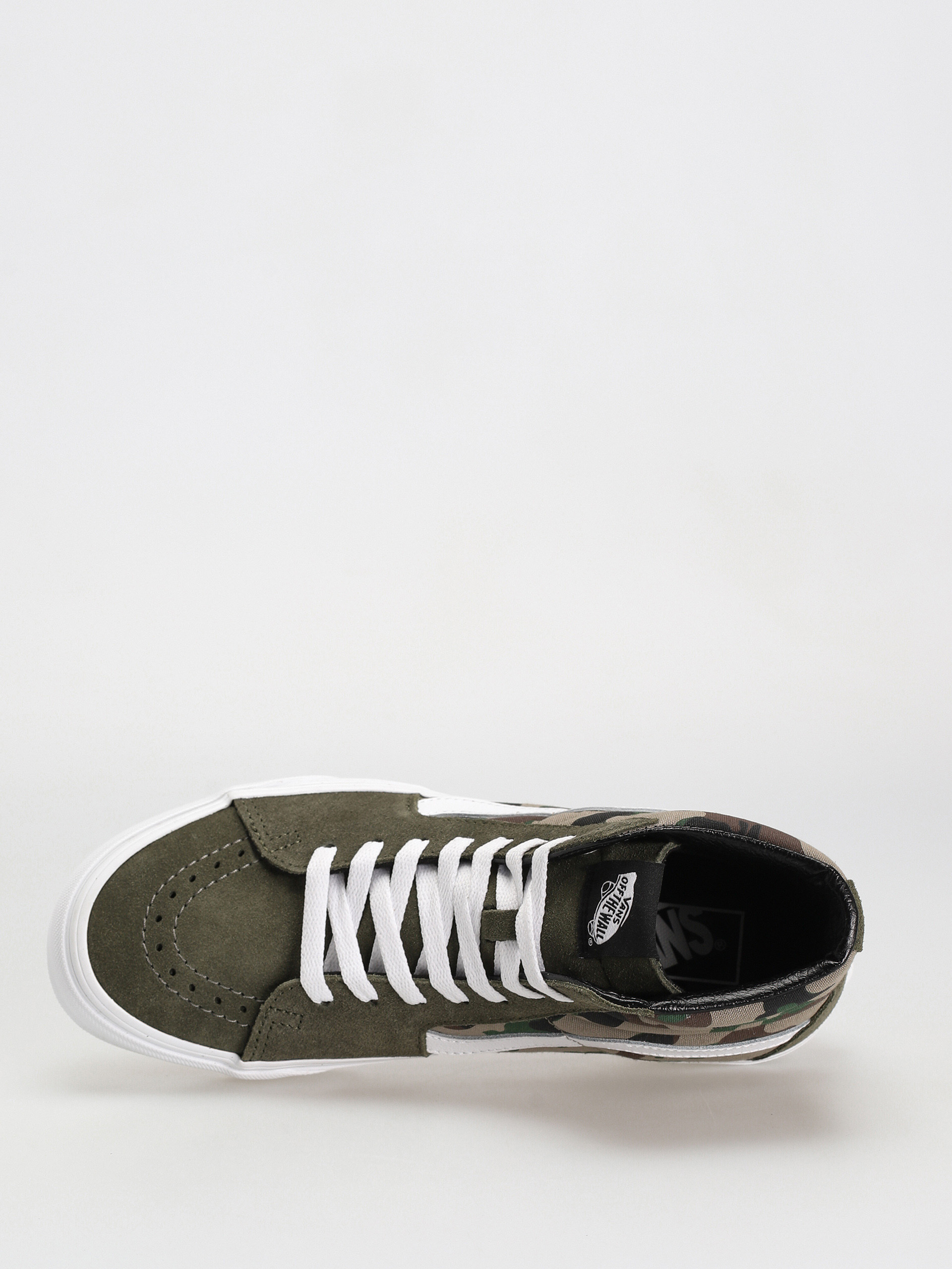 Topánky Vans Sk8 Hi (camo olive/white)