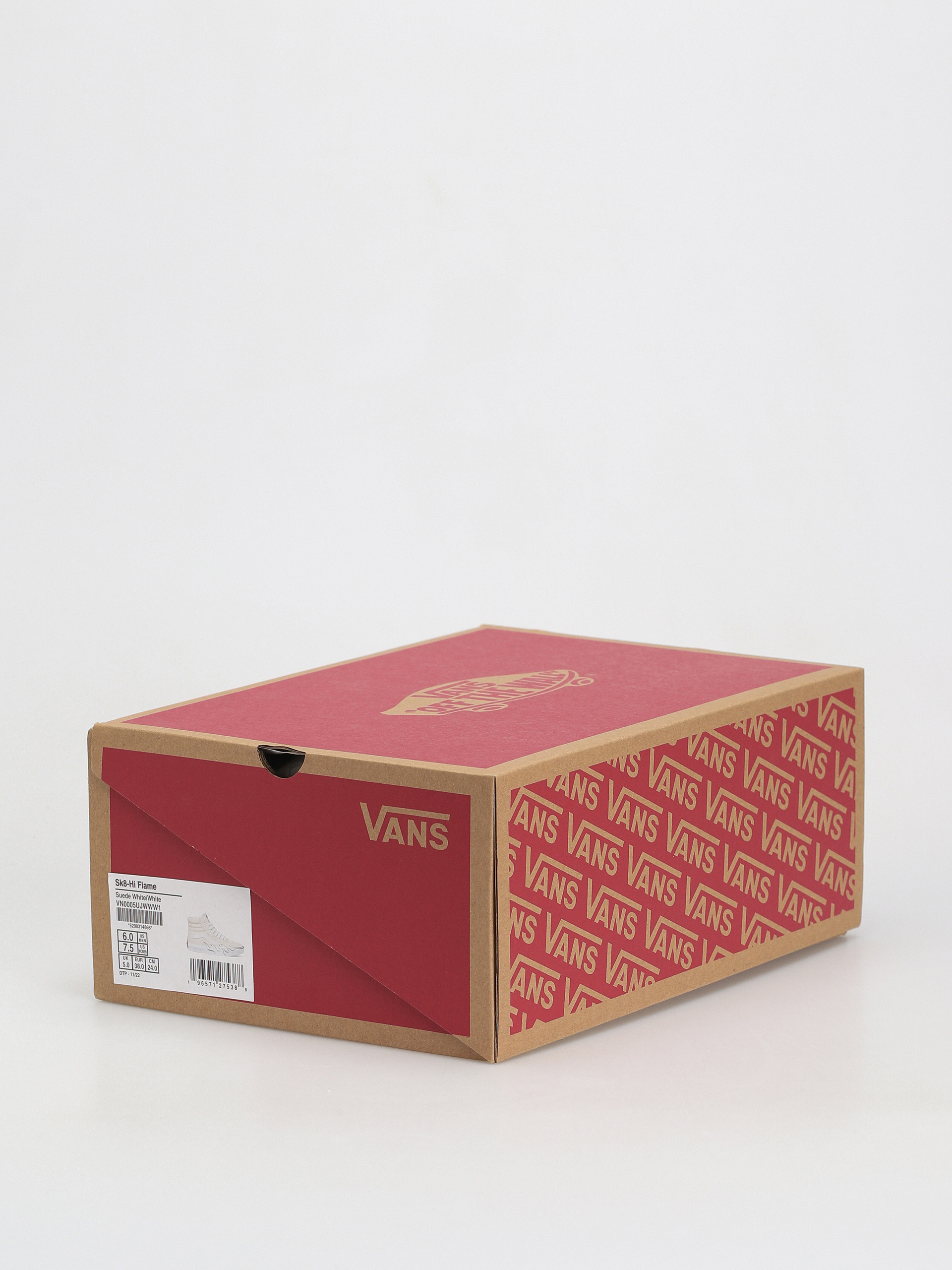 Topánky Vans Sk8 Hi Flame (suede white/white)