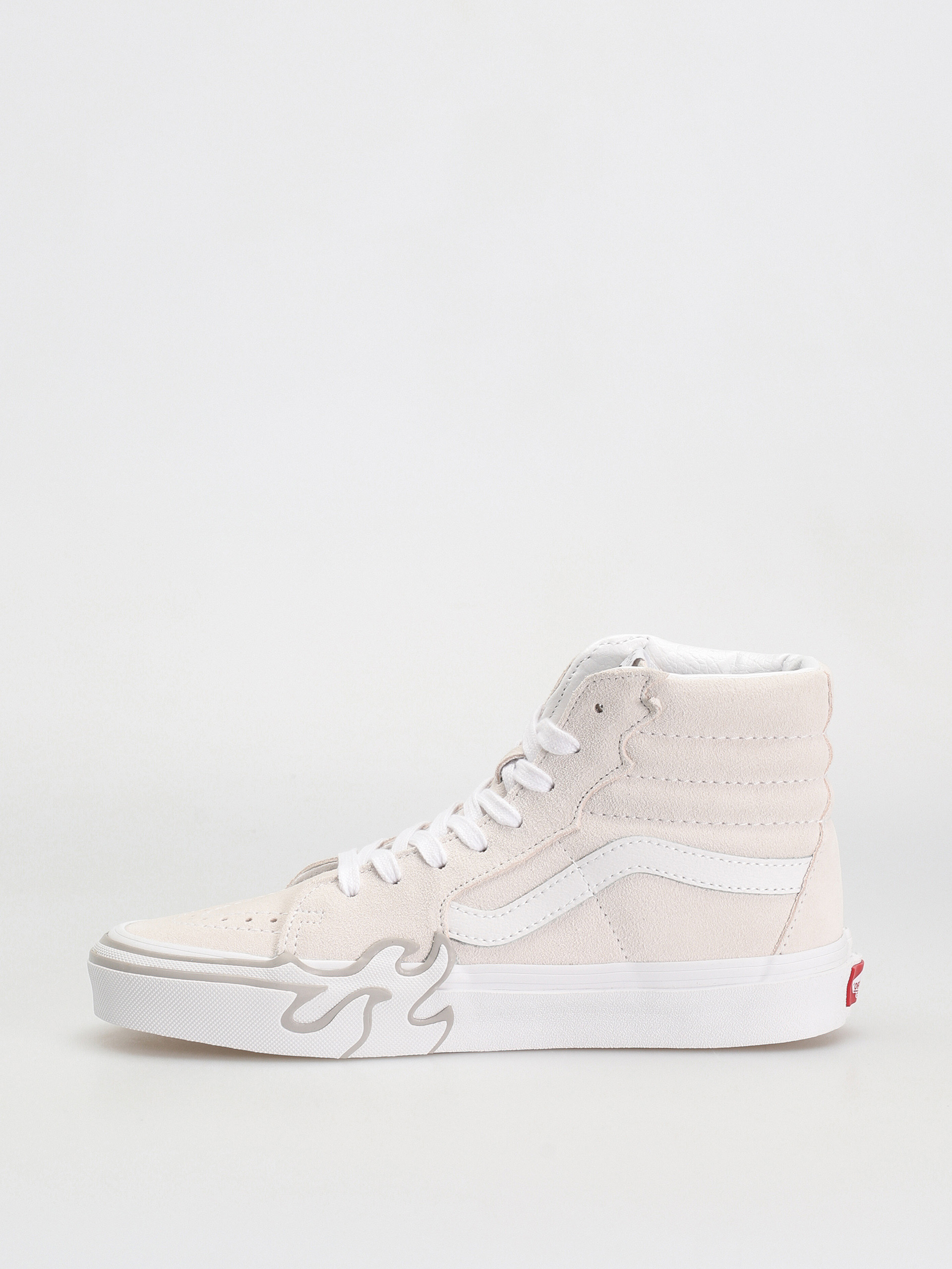 Topánky Vans Sk8 Hi Flame (suede white/white)