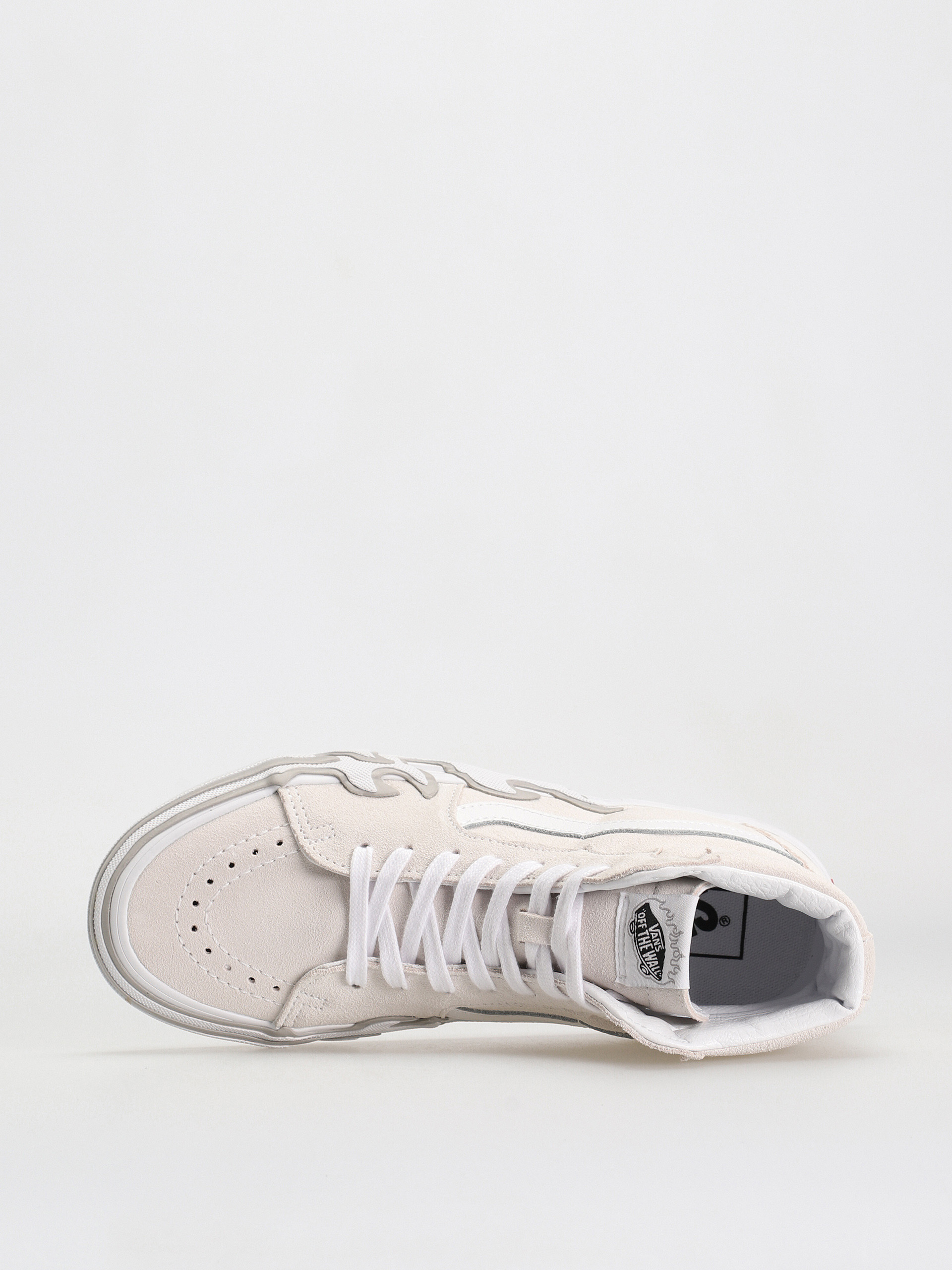 Topánky Vans Sk8 Hi Flame (suede white/white)