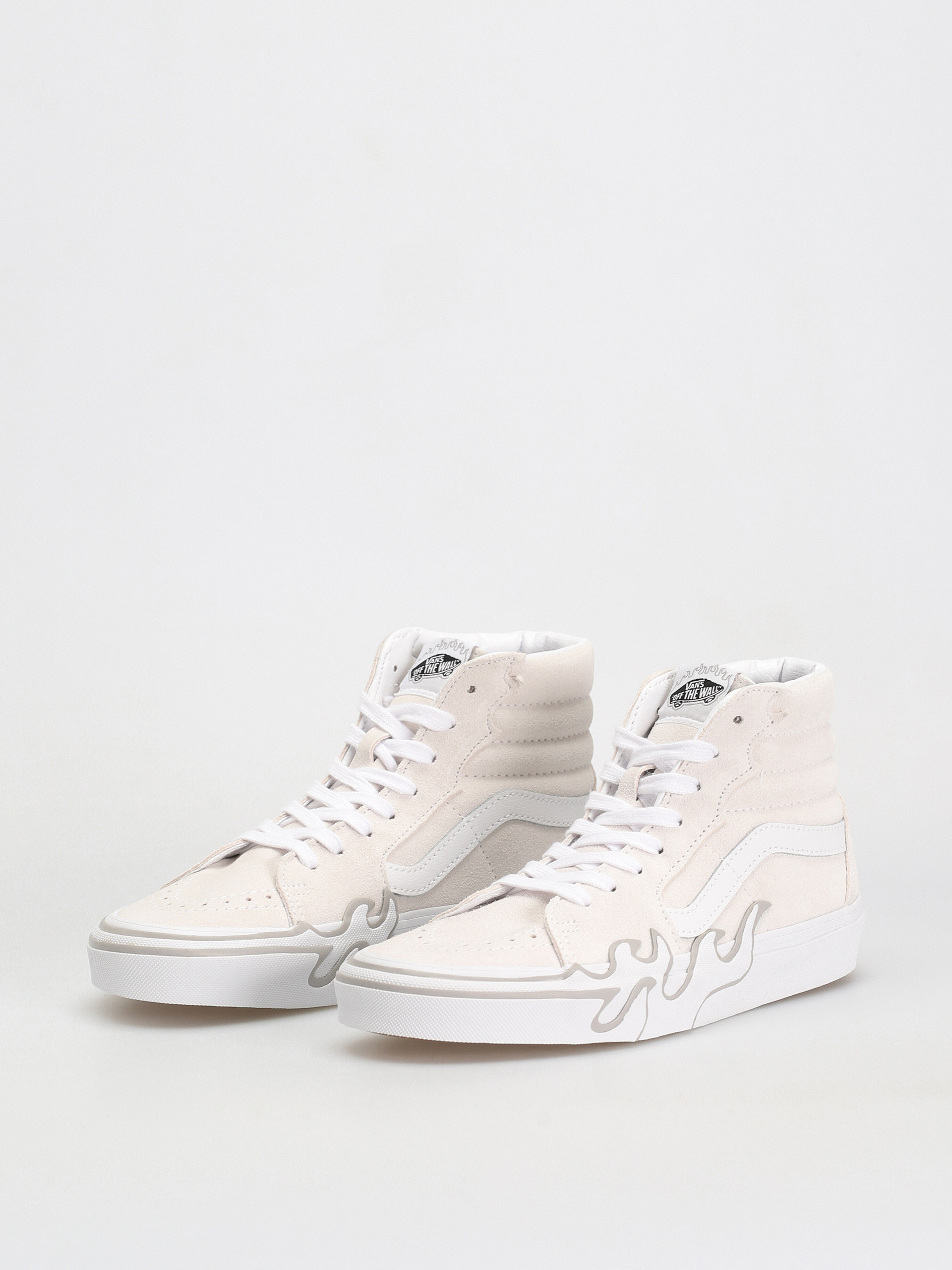 Topánky Vans Sk8 Hi Flame (suede white/white)