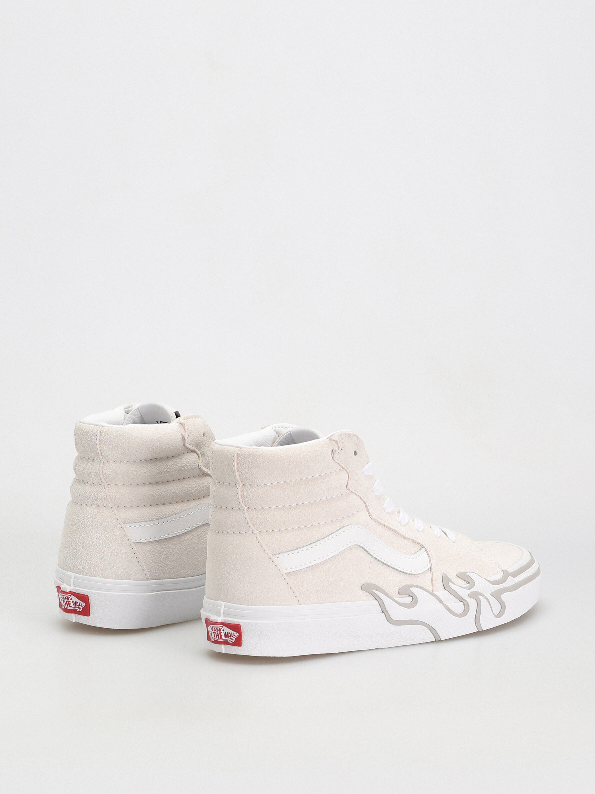 Topánky Vans Sk8 Hi Flame (suede white/white)