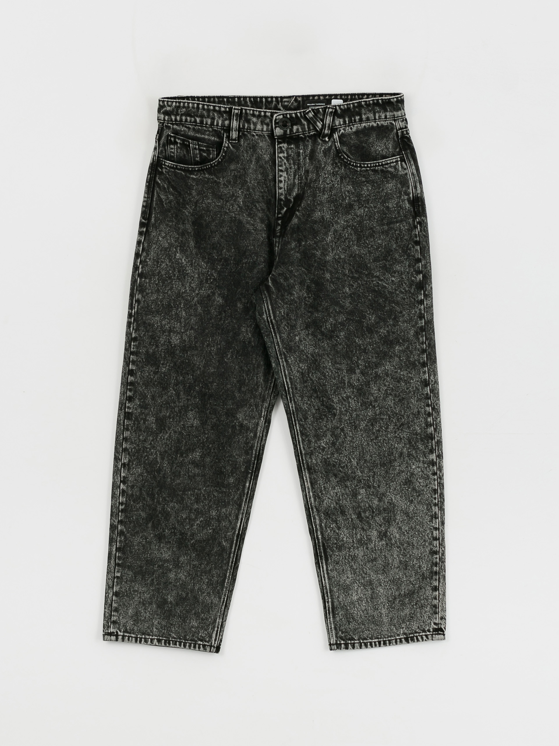 Nohavice Volcom Billow Tapered (light acid black)