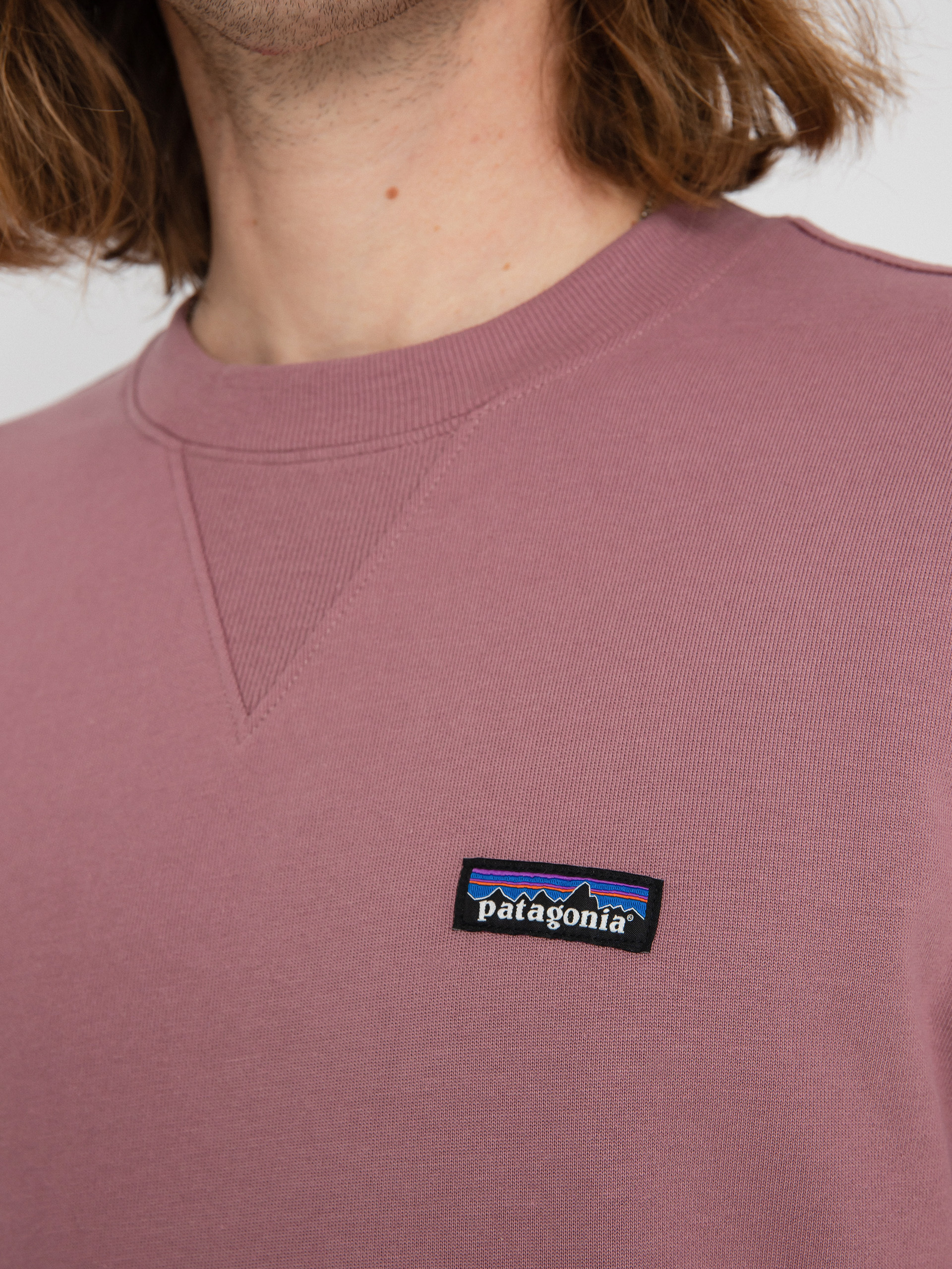 Mikina Patagonia Regenerative Organic Certified Cotton Crewneck (evening mauve)