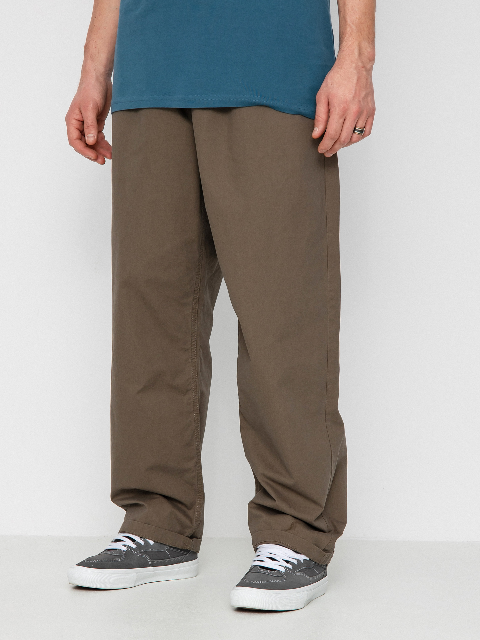 Nohavice Vans Range Baggy Tapered Elastic Waist (canteen)