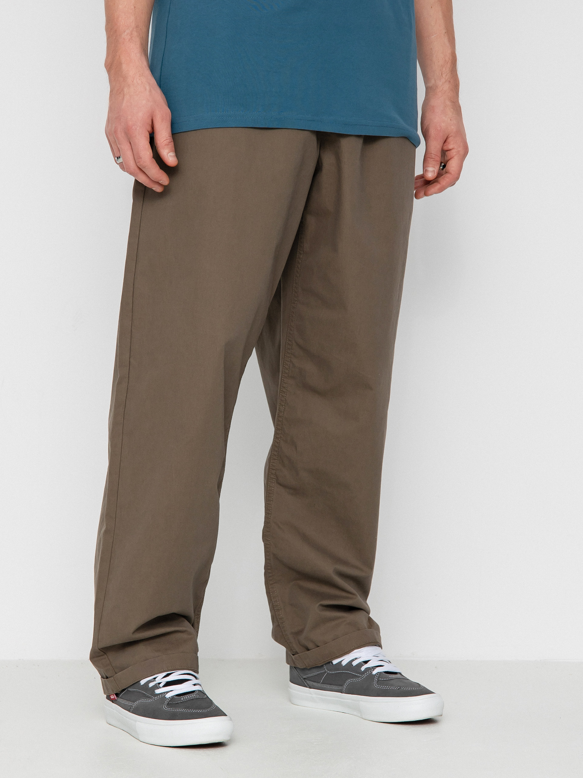 Nohavice Vans Range Baggy Tapered Elastic Waist (canteen)