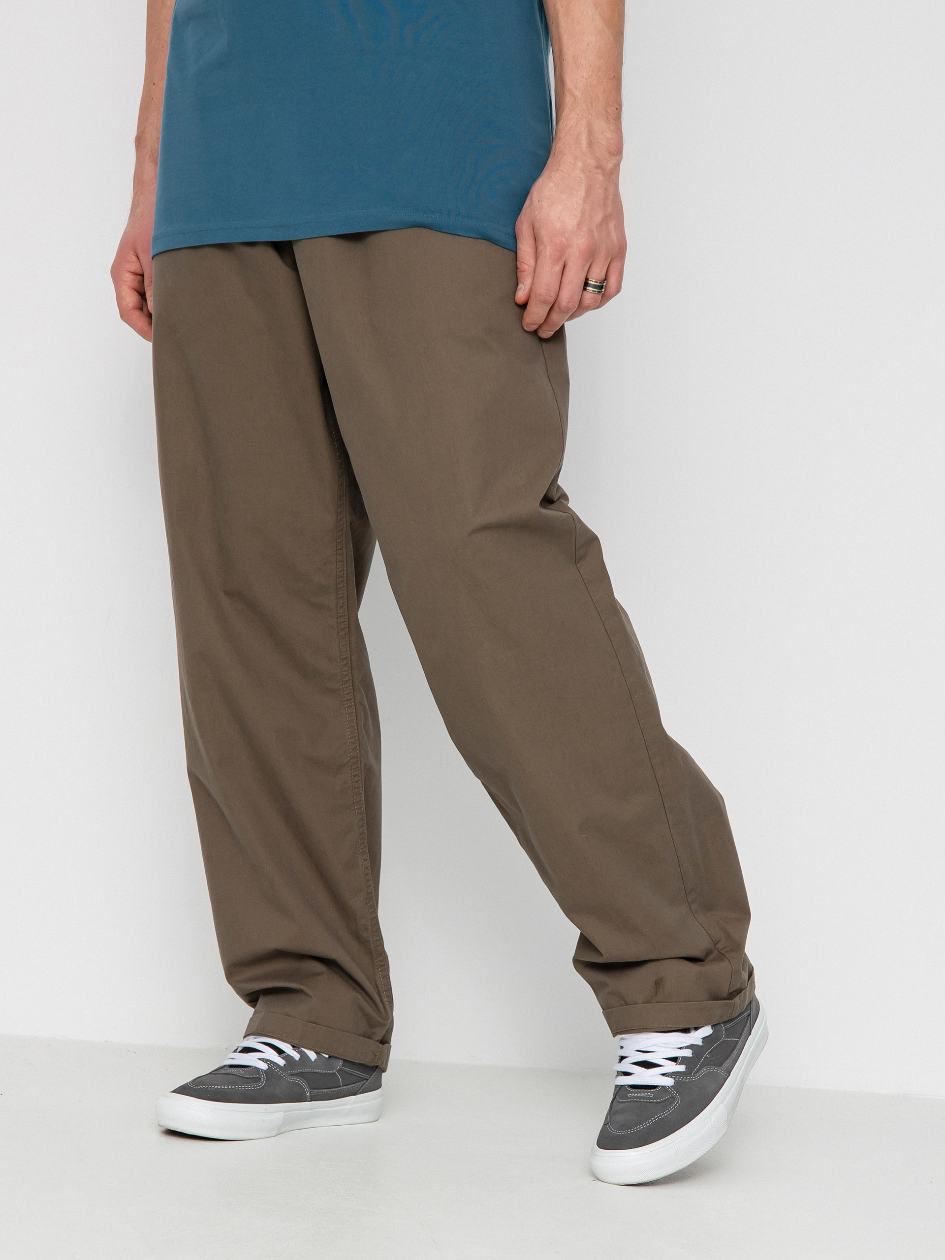 Nohavice Vans Range Baggy Tapered Elastic Waist (canteen)
