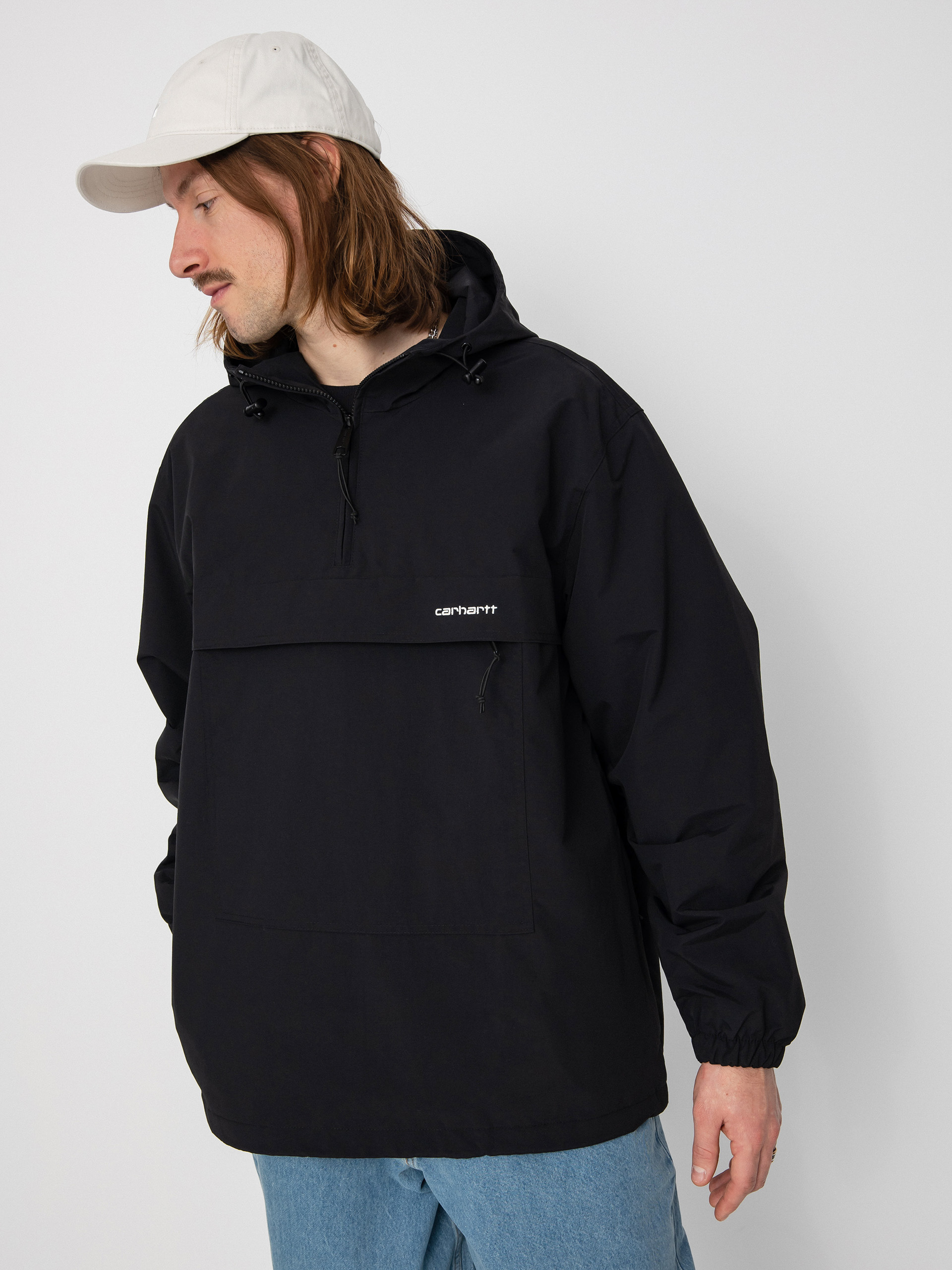 Bunda Carhartt WIP Windbreaker (black/white)