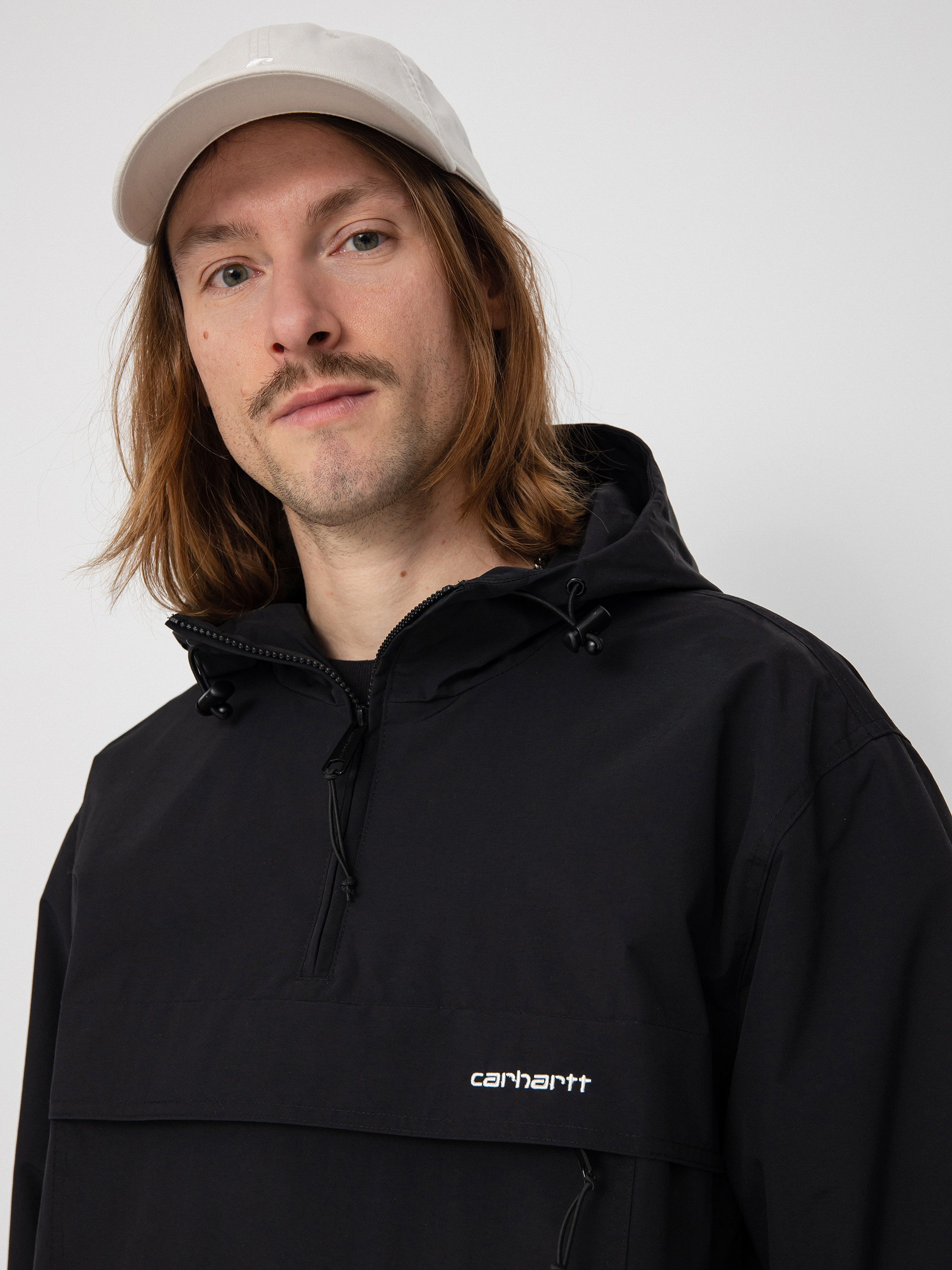 Bunda Carhartt WIP Windbreaker (black/white)