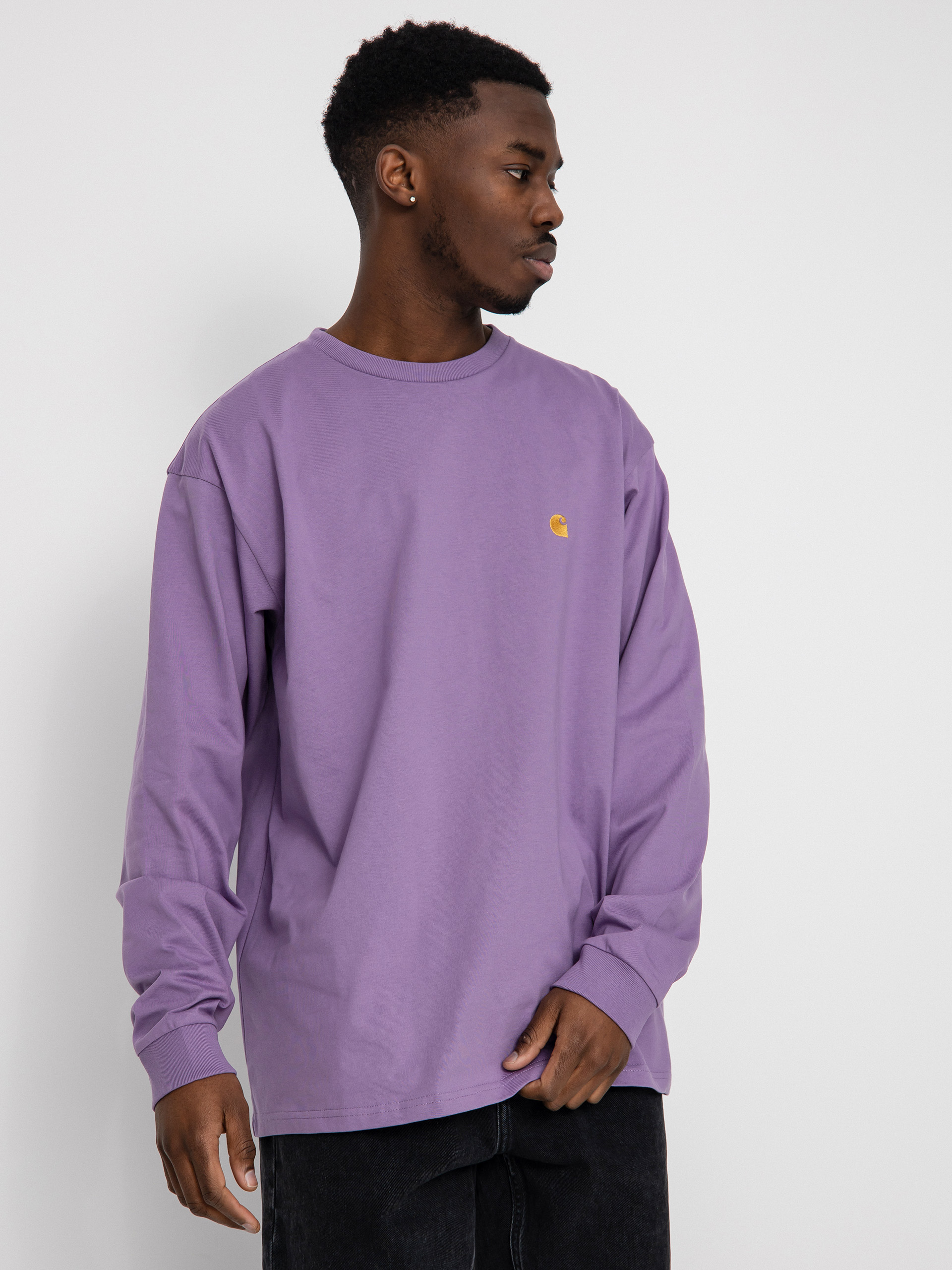 Triko Carhartt WIP Chase (violanda/gold)