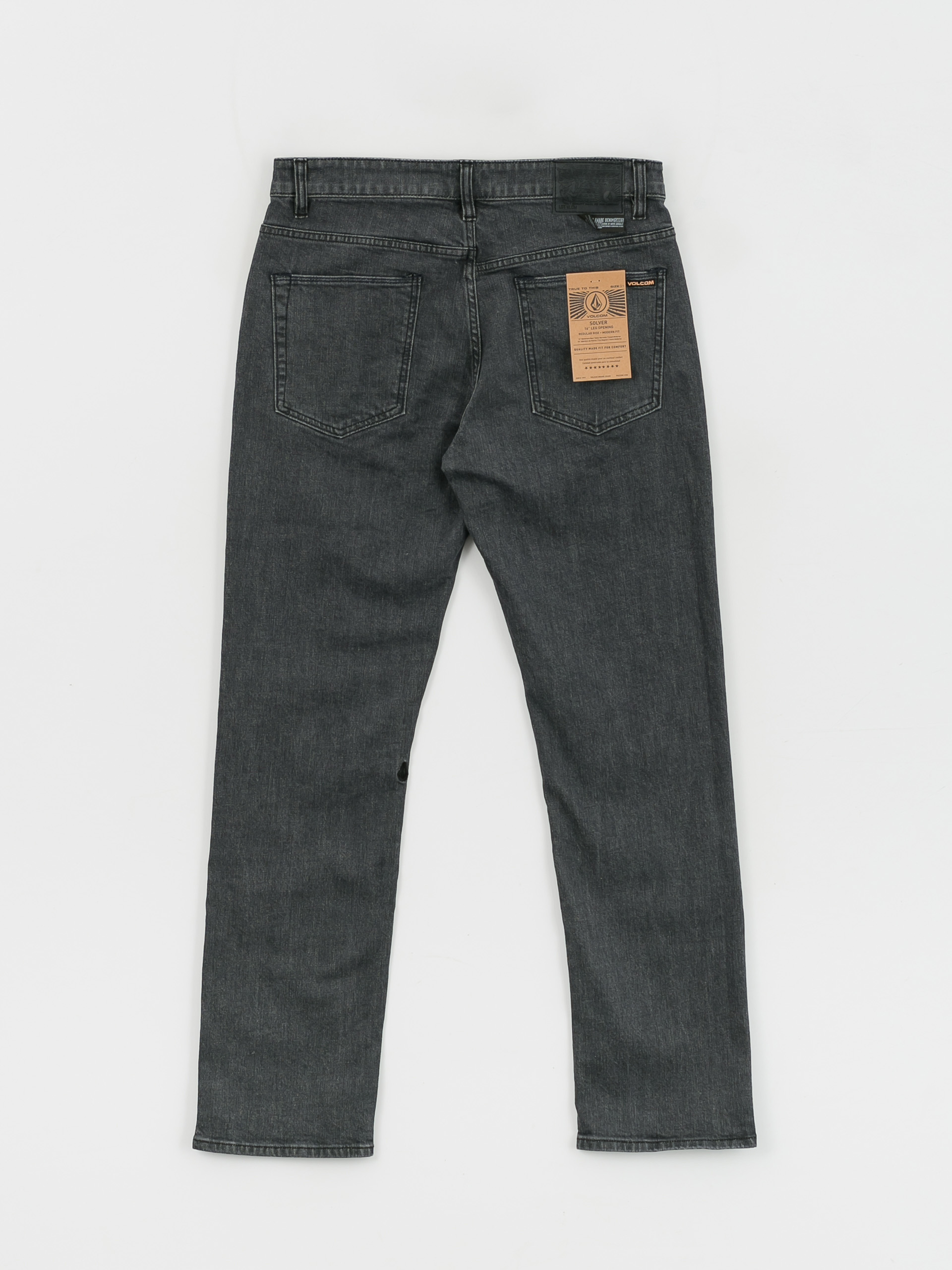 Nohavice Volcom Solver Denim (easy enzyme grey)