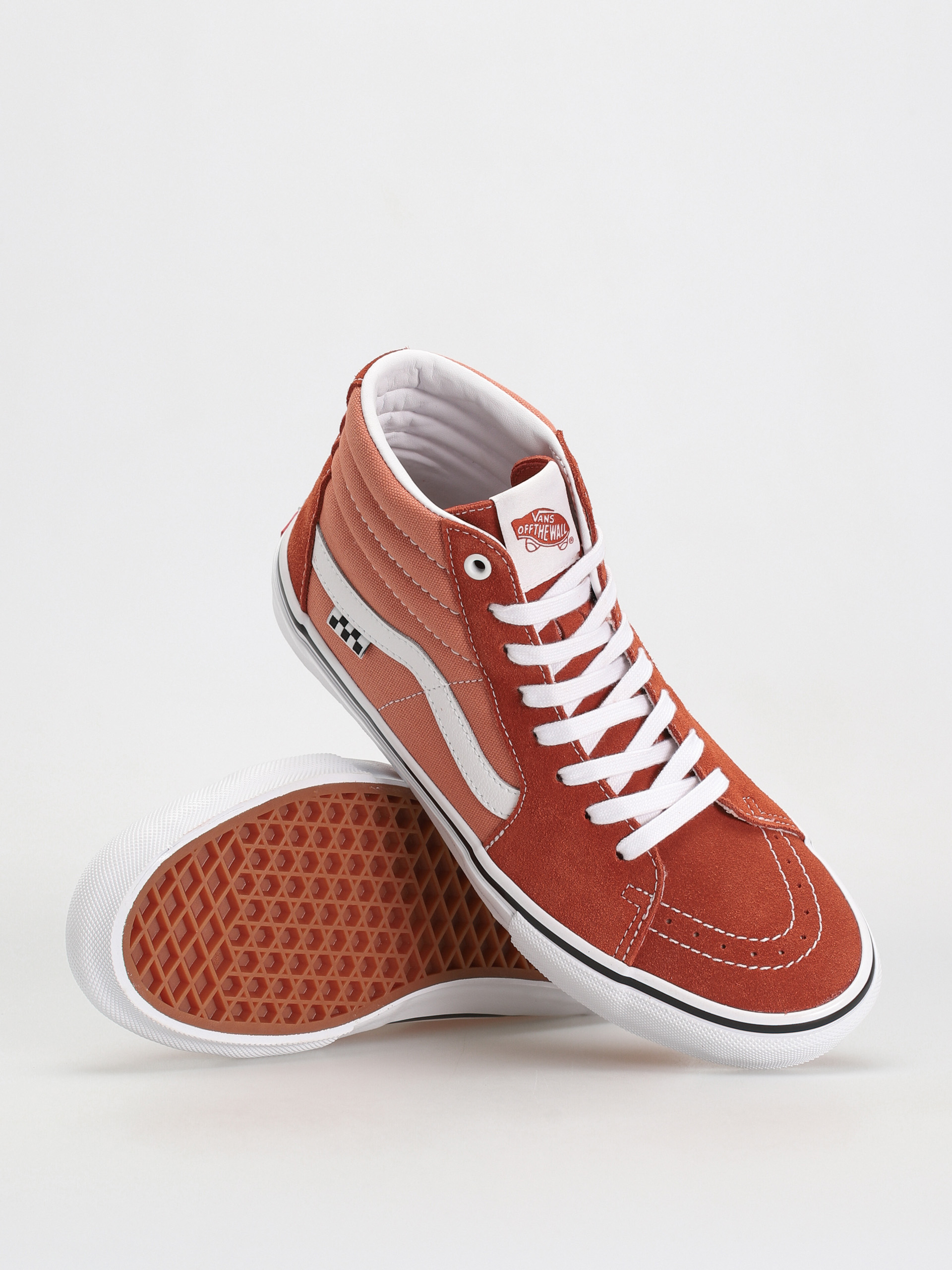 Topánky Vans Skate Sk8 Hi (burnt ochre)