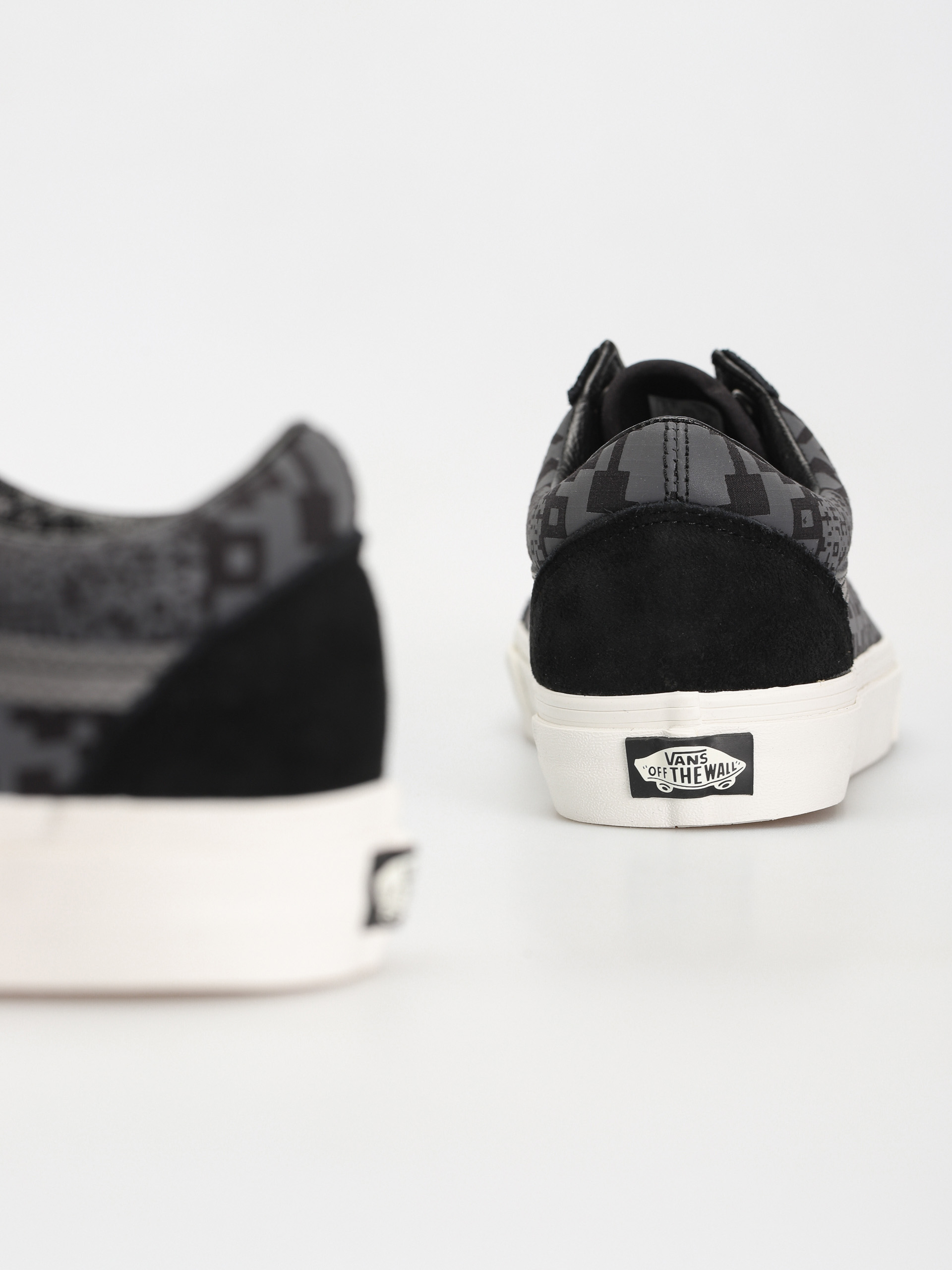 Topánky Vans Old Skool (qr checkerboard black/reflective)